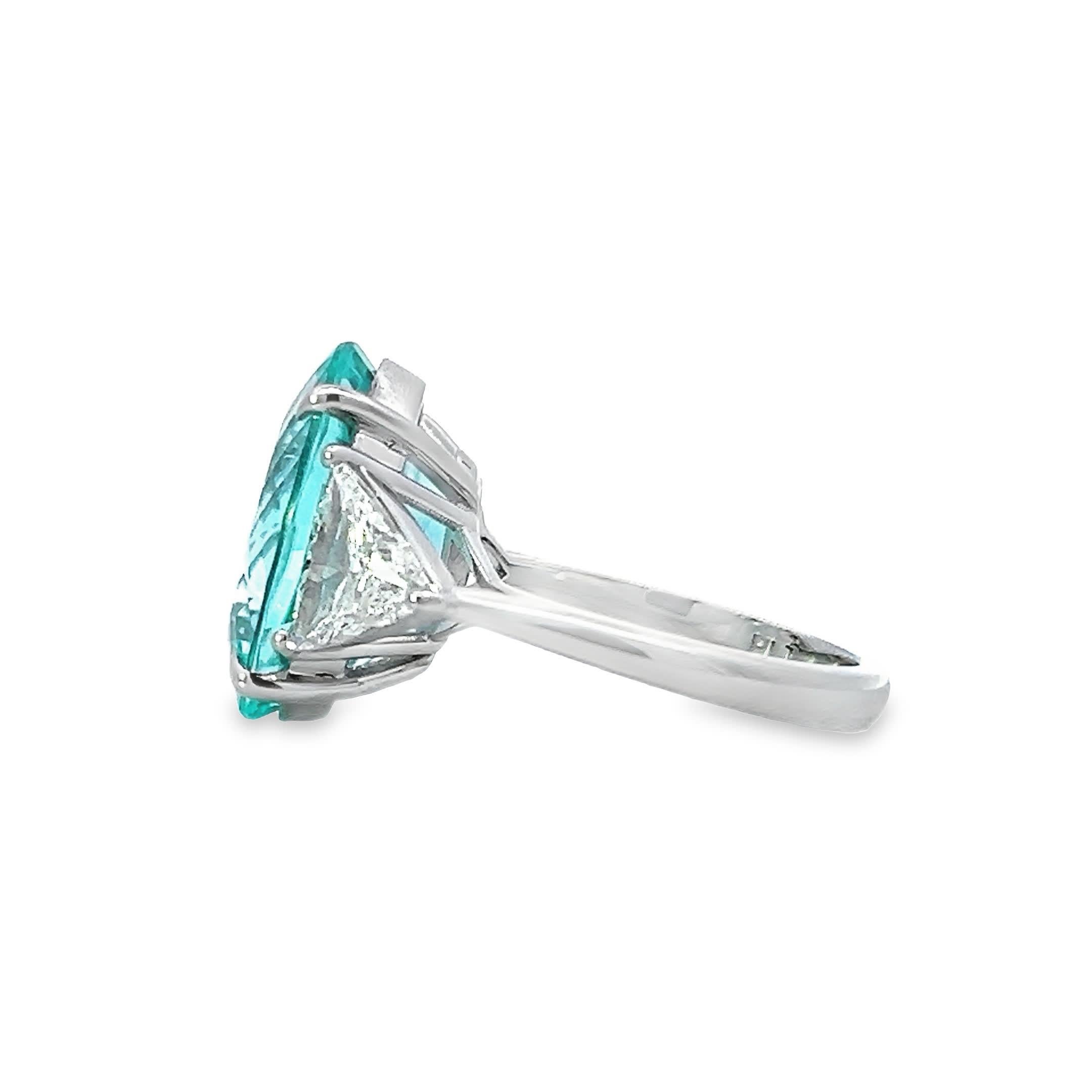 Eleganter Aquamarin-Ring im Zustand „Neu“ im Angebot in Great Neck Plaza, NY