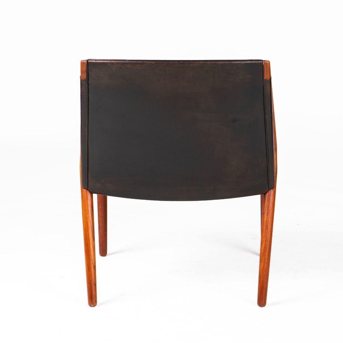 Elegant armchair designed by Ejner Larsen and Aksel Bender Madsen around 1951. in vendita 4