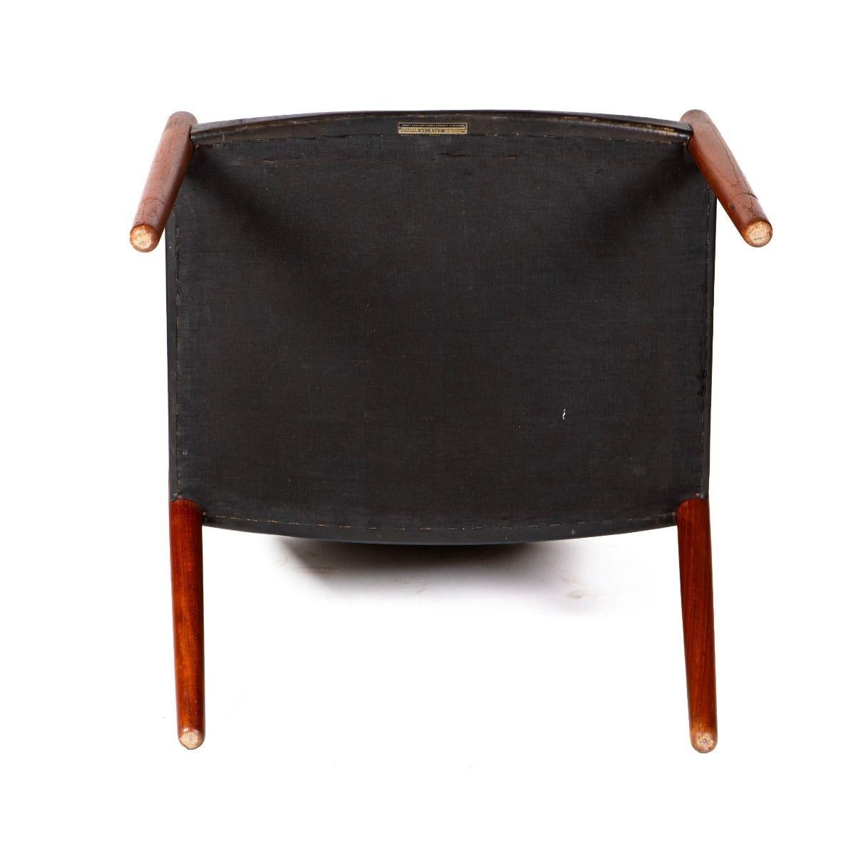 Elegant armchair designed by Ejner Larsen and Aksel Bender Madsen around 1951. in vendita 5