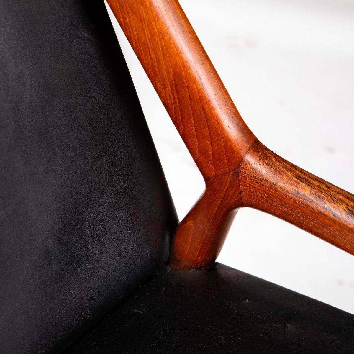 Elegant armchair designed by Ejner Larsen and Aksel Bender Madsen around 1951. in vendita 2