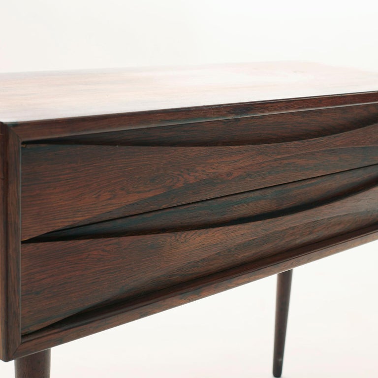 Elegant Arne Vodder Rosewood Side Table Small Chest Of Drawers