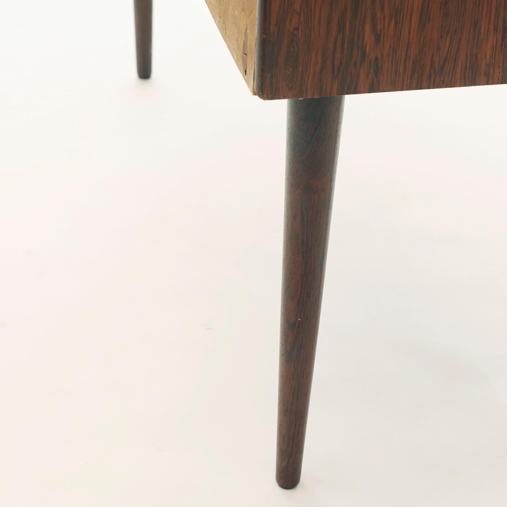 20th Century Elegant Arne Vodder Rosewood Side Table / Small Chest of Drawers
