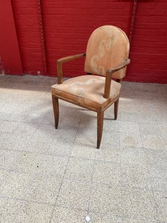 Elegante poltrona Art Deco in Oak, 1930 circa