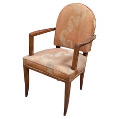 Elegante poltrona Art Deco in Oak, 1930 circa