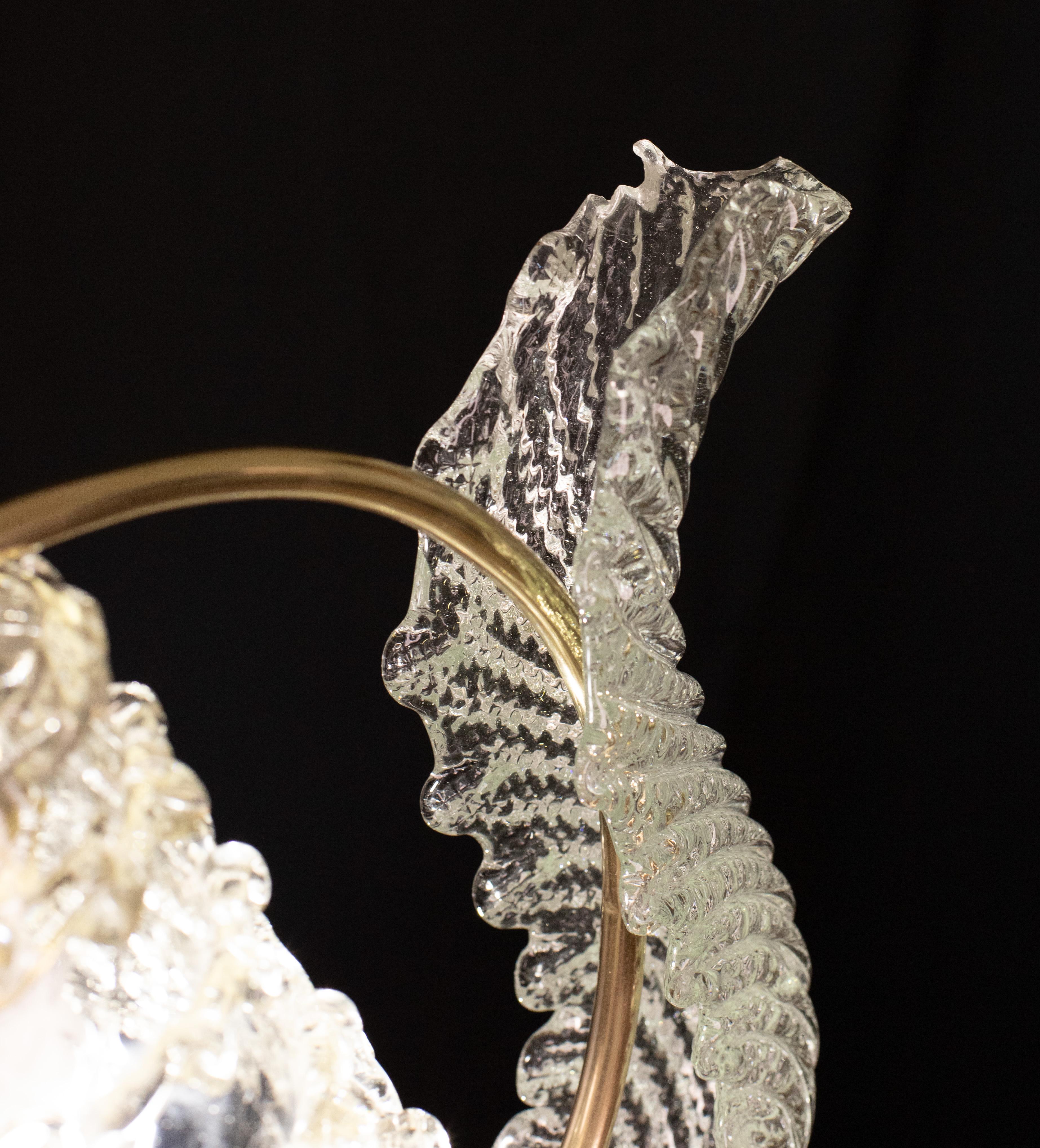 Eleganza del lampadario Art Decò Barovier&Toso, anni '40 in vendita 5