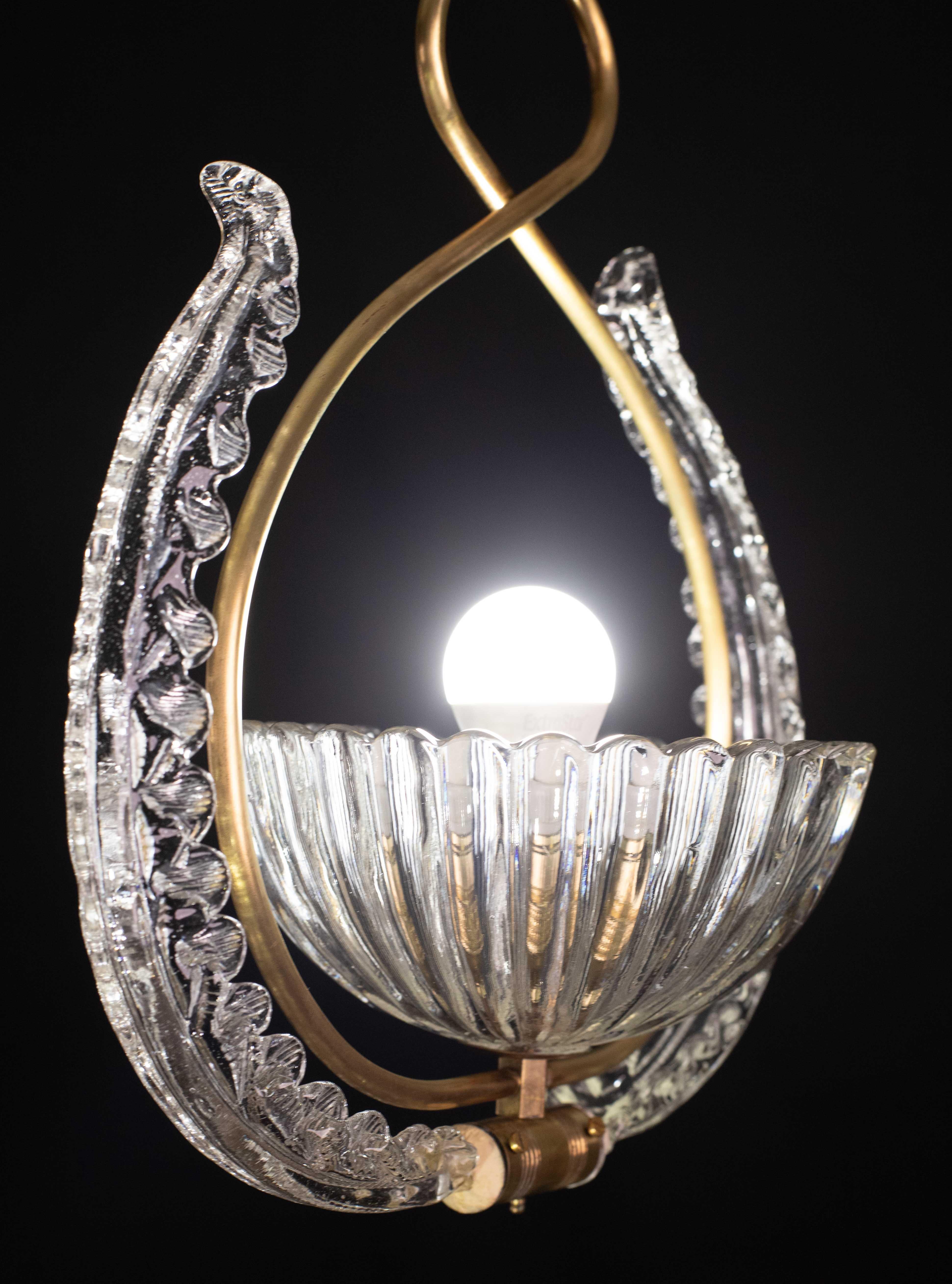 Eleganza del lampadario Art Decò Barovier&Toso, anni '40 in vendita 1