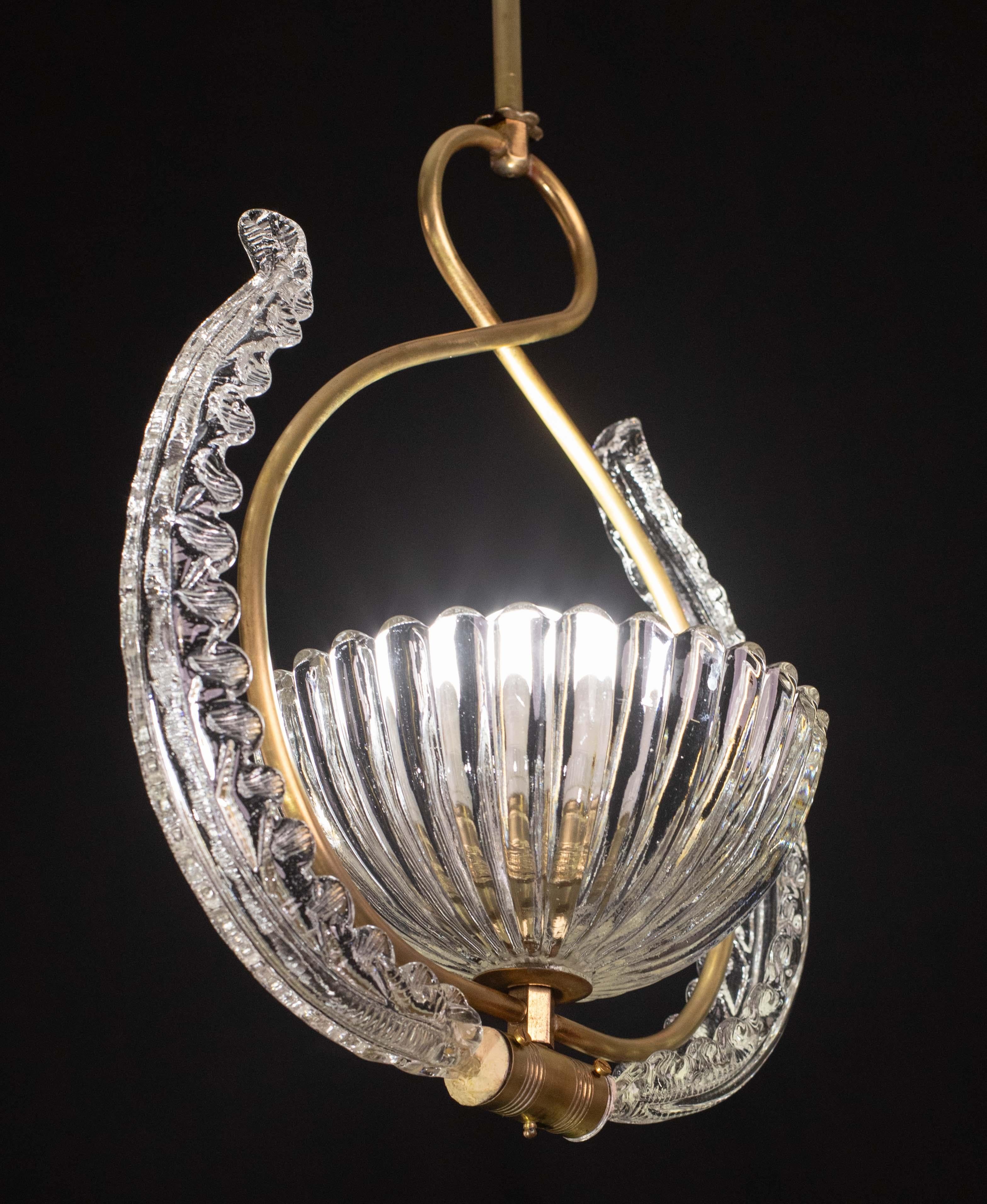 Eleganza del lampadario Art Decò Barovier&Toso, anni '40 in vendita 3