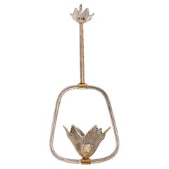 Elegant Art Decò Barovier and Toso Chandelier, 1940s