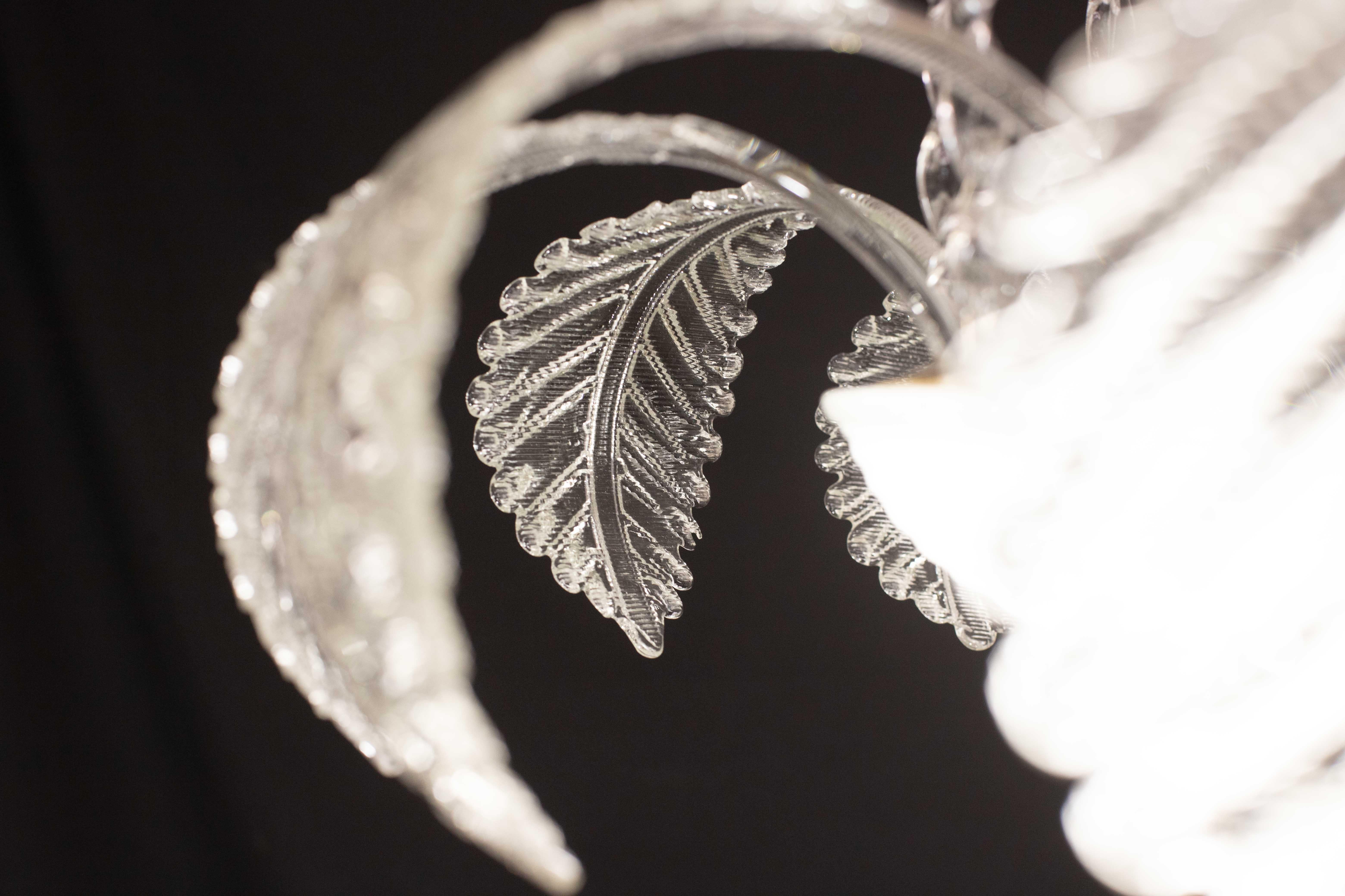 Eleganza Art Decò, lampadario Barovier&Toso, vetro di Murano, anni '50 in vendita 6