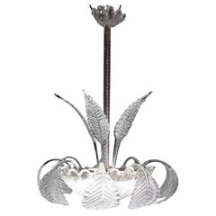 Eleganza Art Decò, lampadario Barovier&Toso, vetro di Murano, anni '50