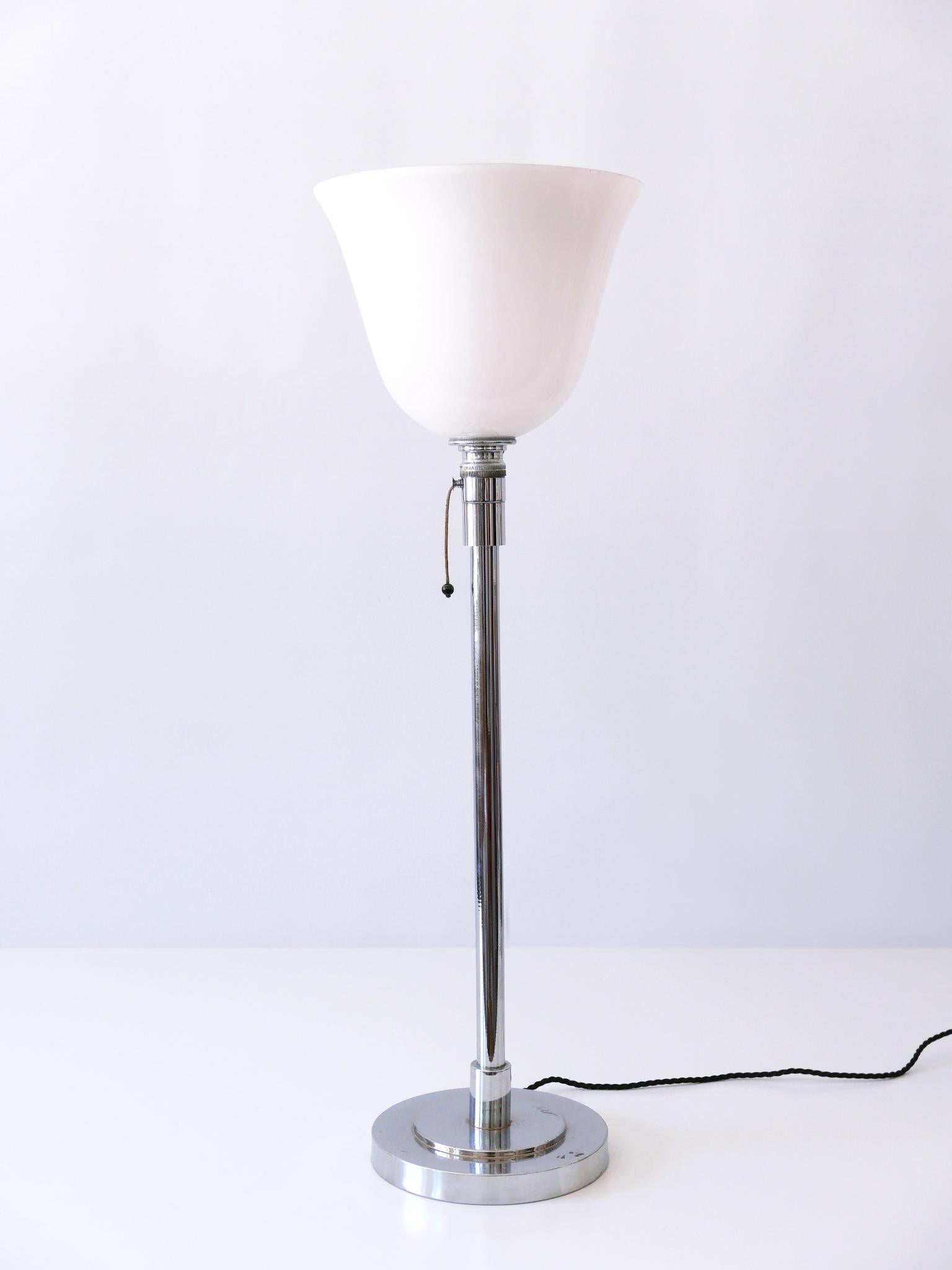 Mid-20th Century Elegant Art Deco Bauhaus Table Lamp or Floor Light by Mazda Paris, France, 1930s For Sale