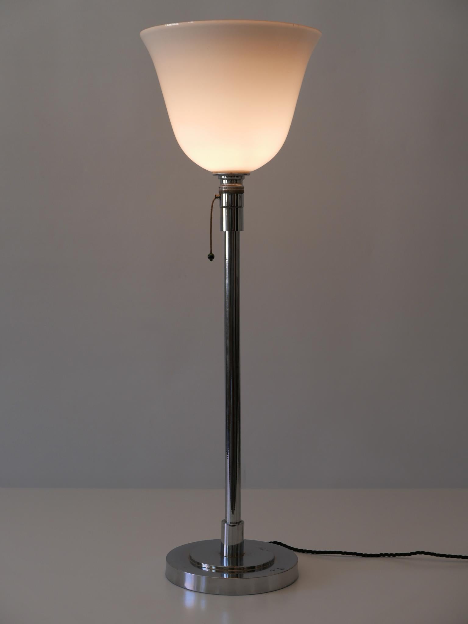 Elegant Art Deco Bauhaus Table Lamp or Floor Light by Mazda Paris, France, 1930s For Sale 2