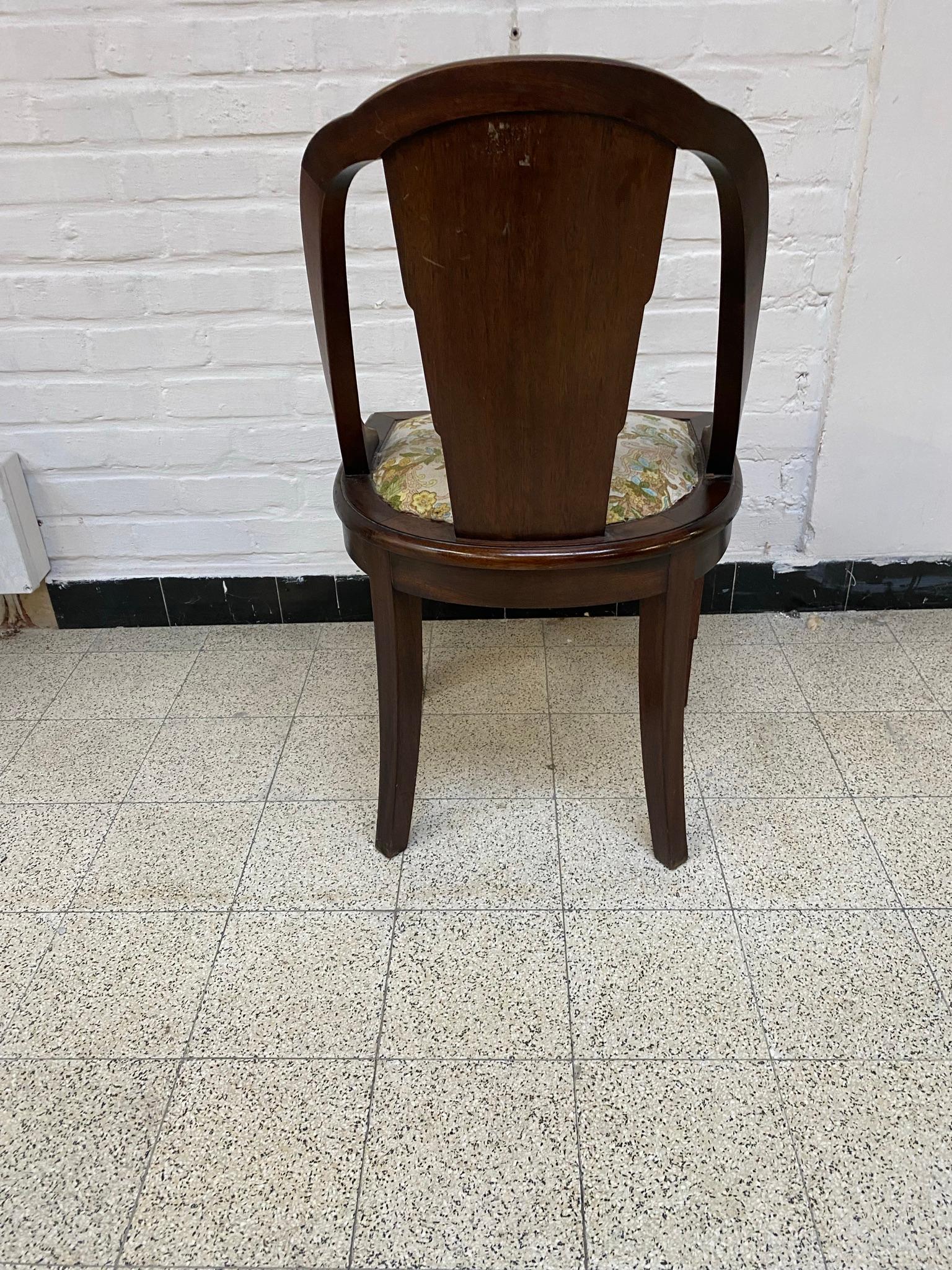 Palissandro Eleganti sedie Art Déco, 1930 circa in vendita