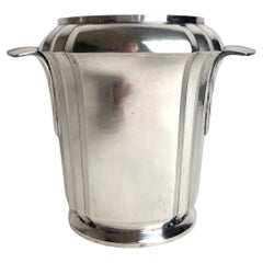 Elegant Art Deco Champagne Bucket / WineCooler by Christofle Gallia circa 1925