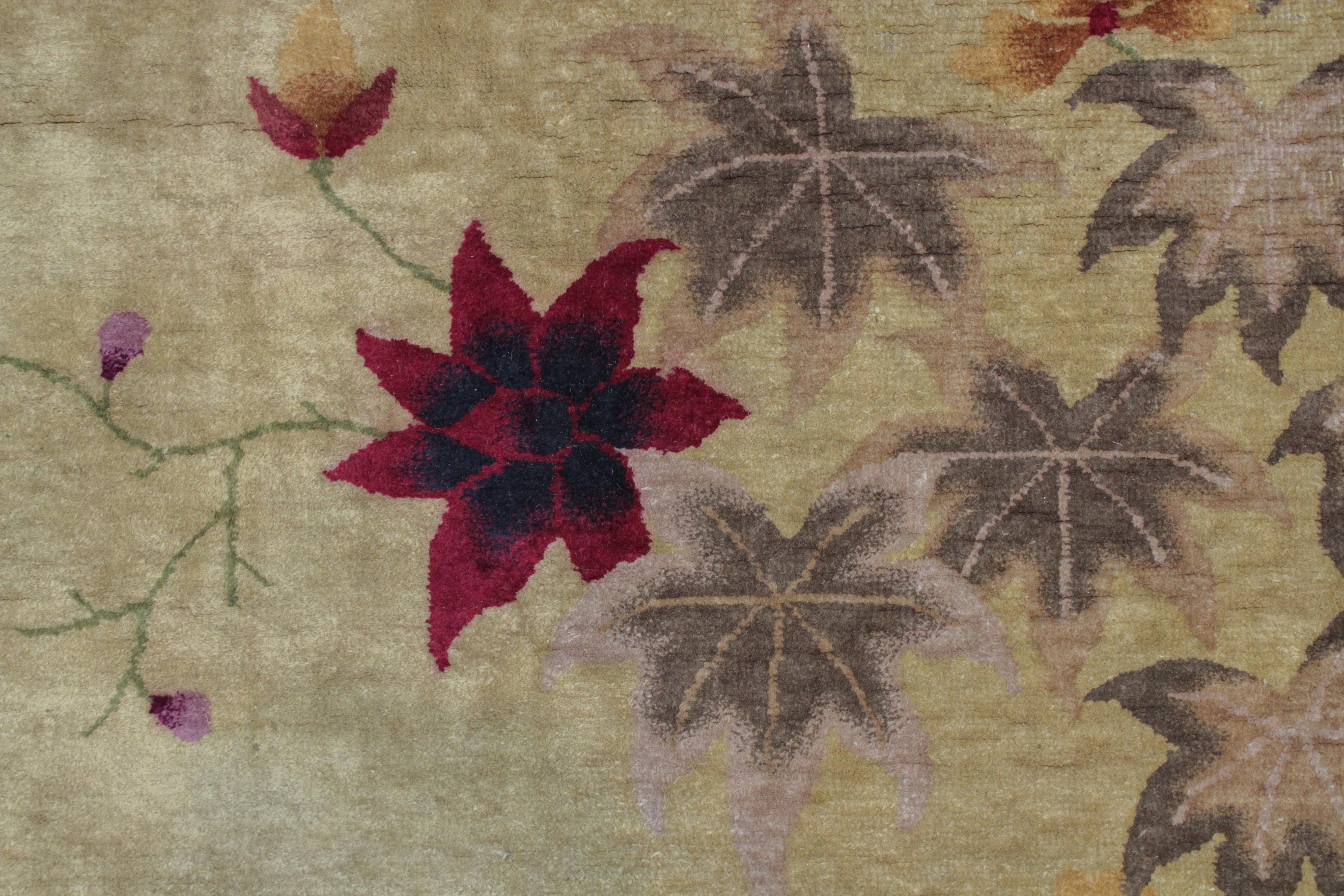 Early 20th Century Elegant Art Deco Chinese Rug by Nichols & Co. For Sale