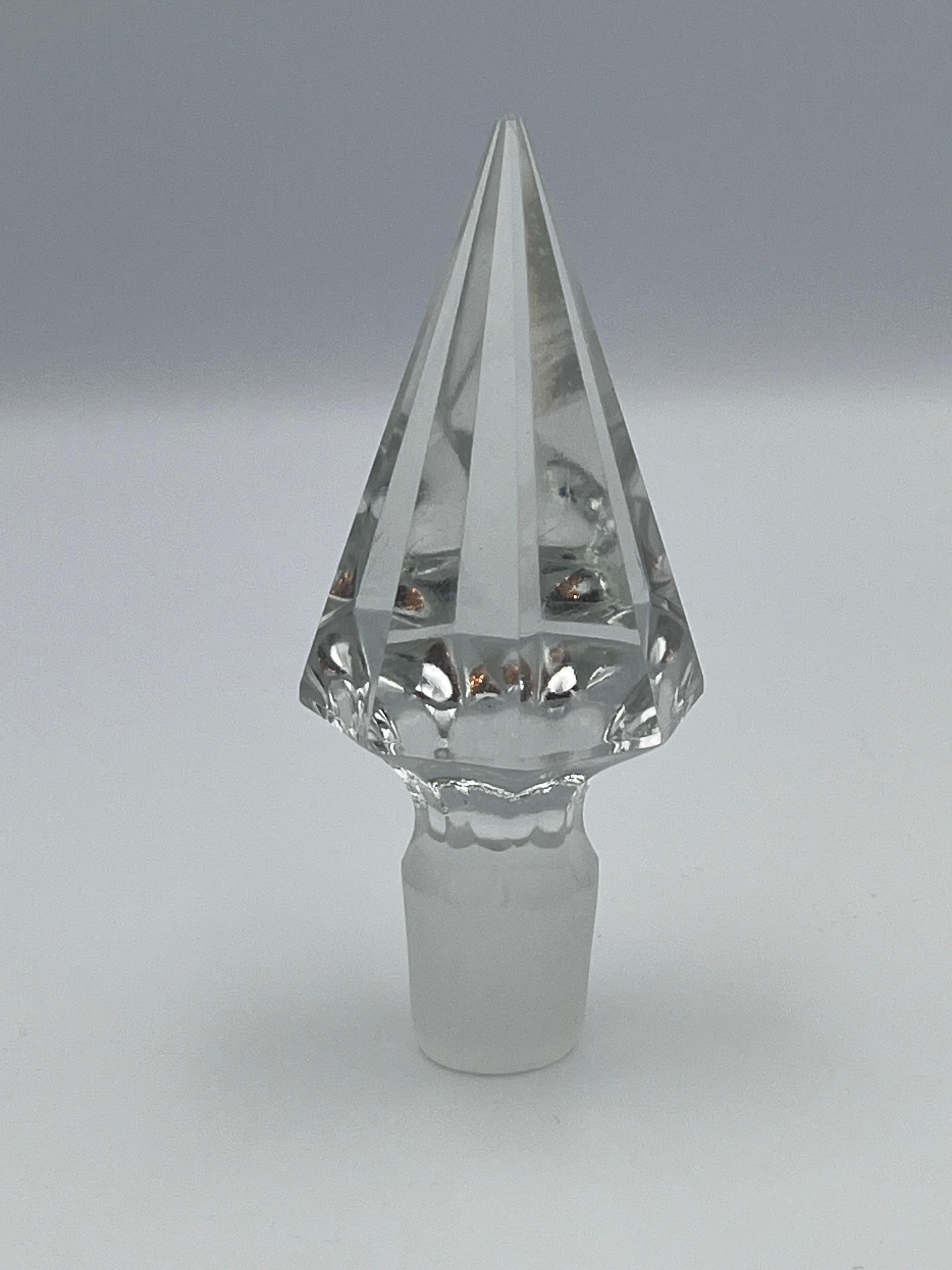 Elegante decanter in cristallo Art Deco in vendita 3