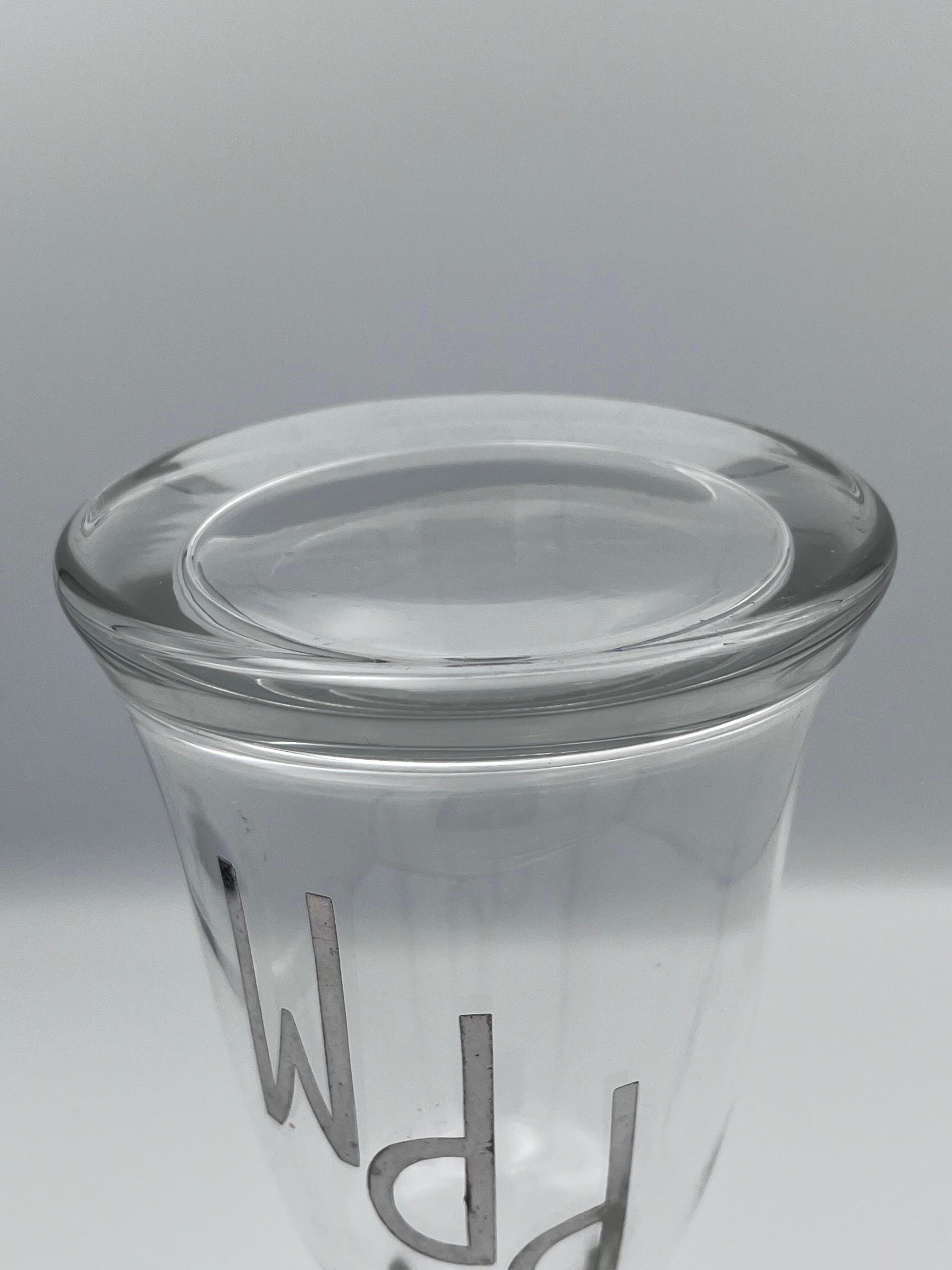 Elegante decanter in cristallo Art Deco in vendita 2
