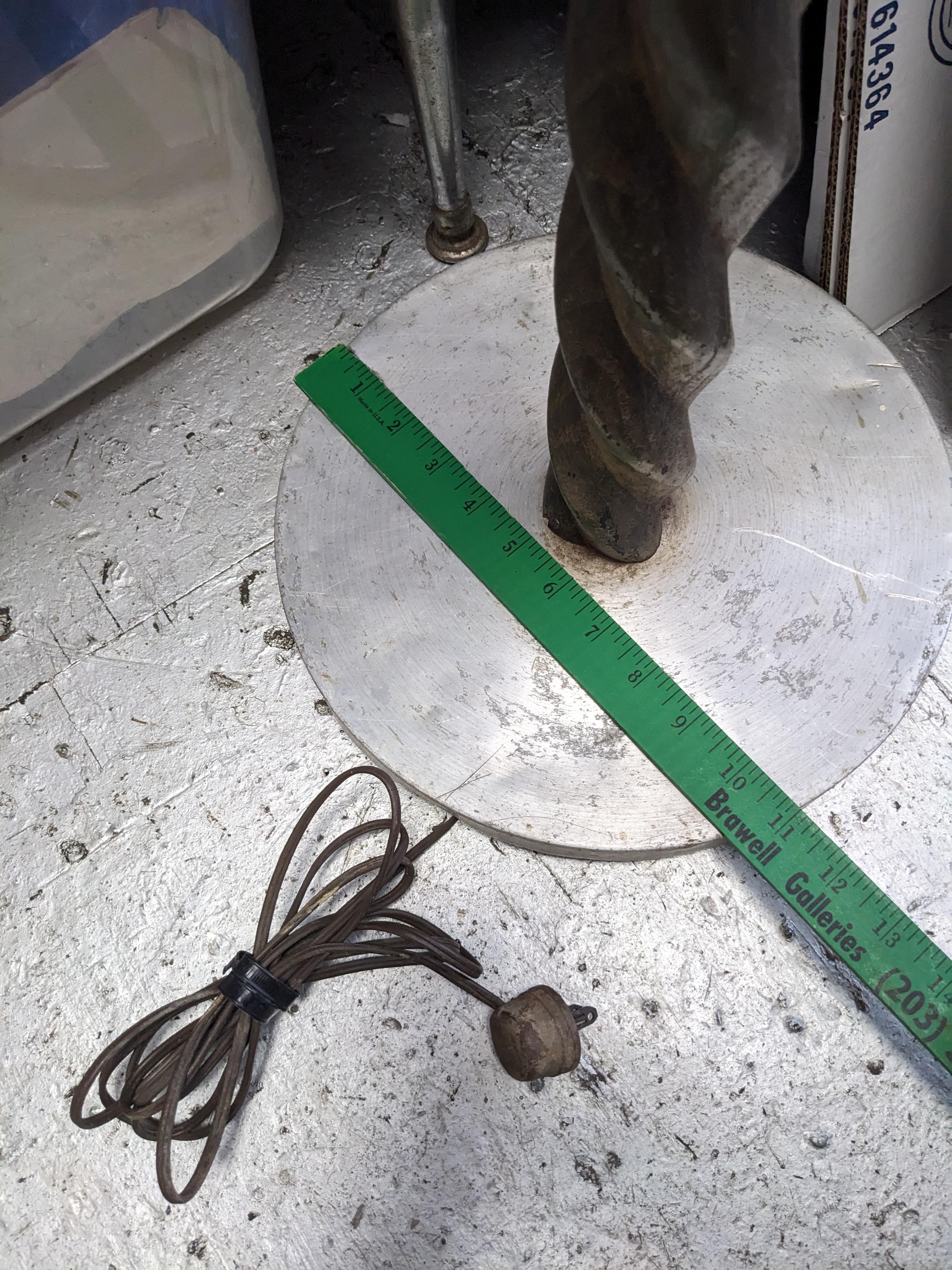 Elegant Art Deco Evergreen Turned Wood Floor Lamp For Sale 5