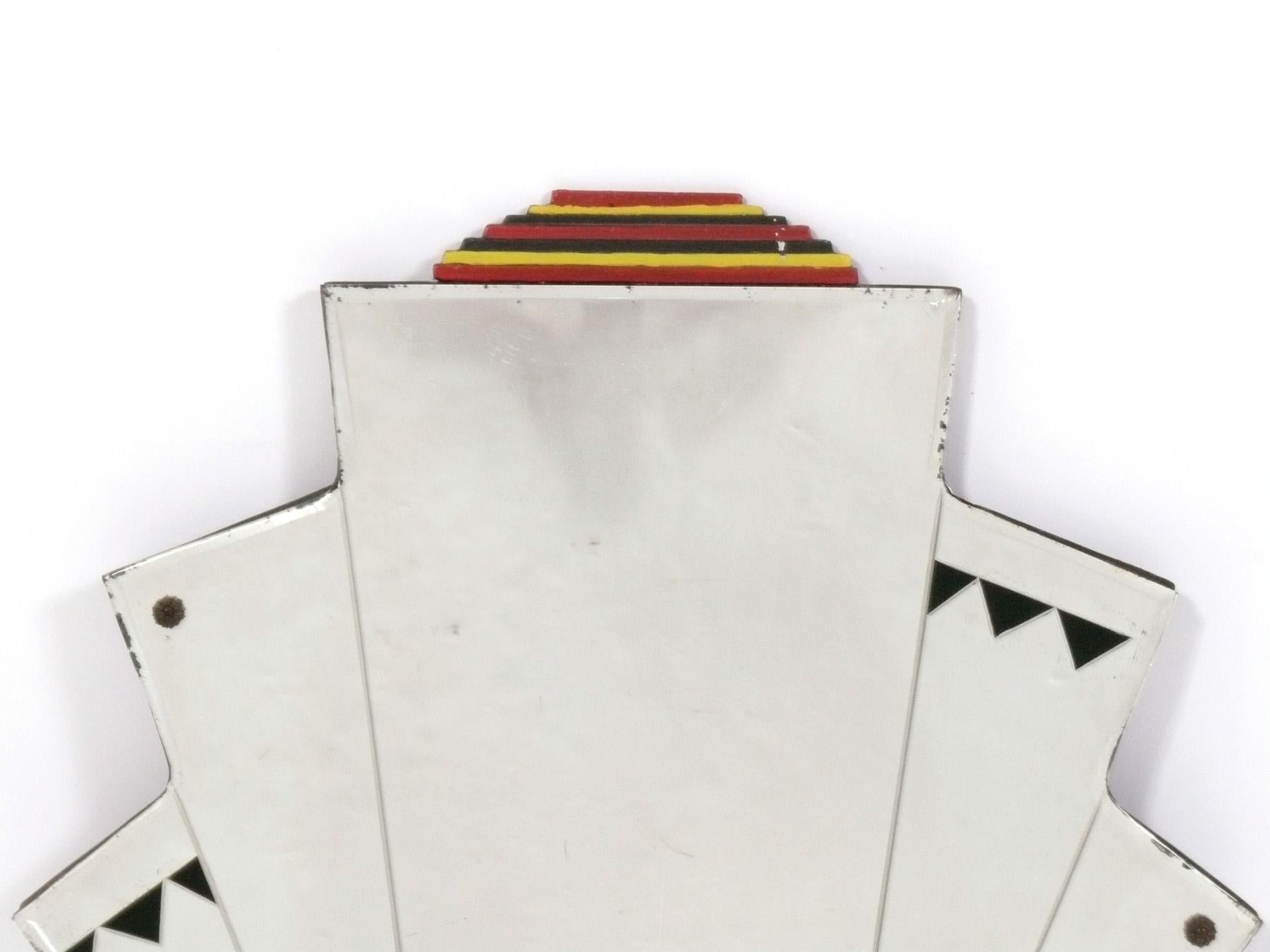 Art déco Elegant Art Deco Fan Mirror 26.5