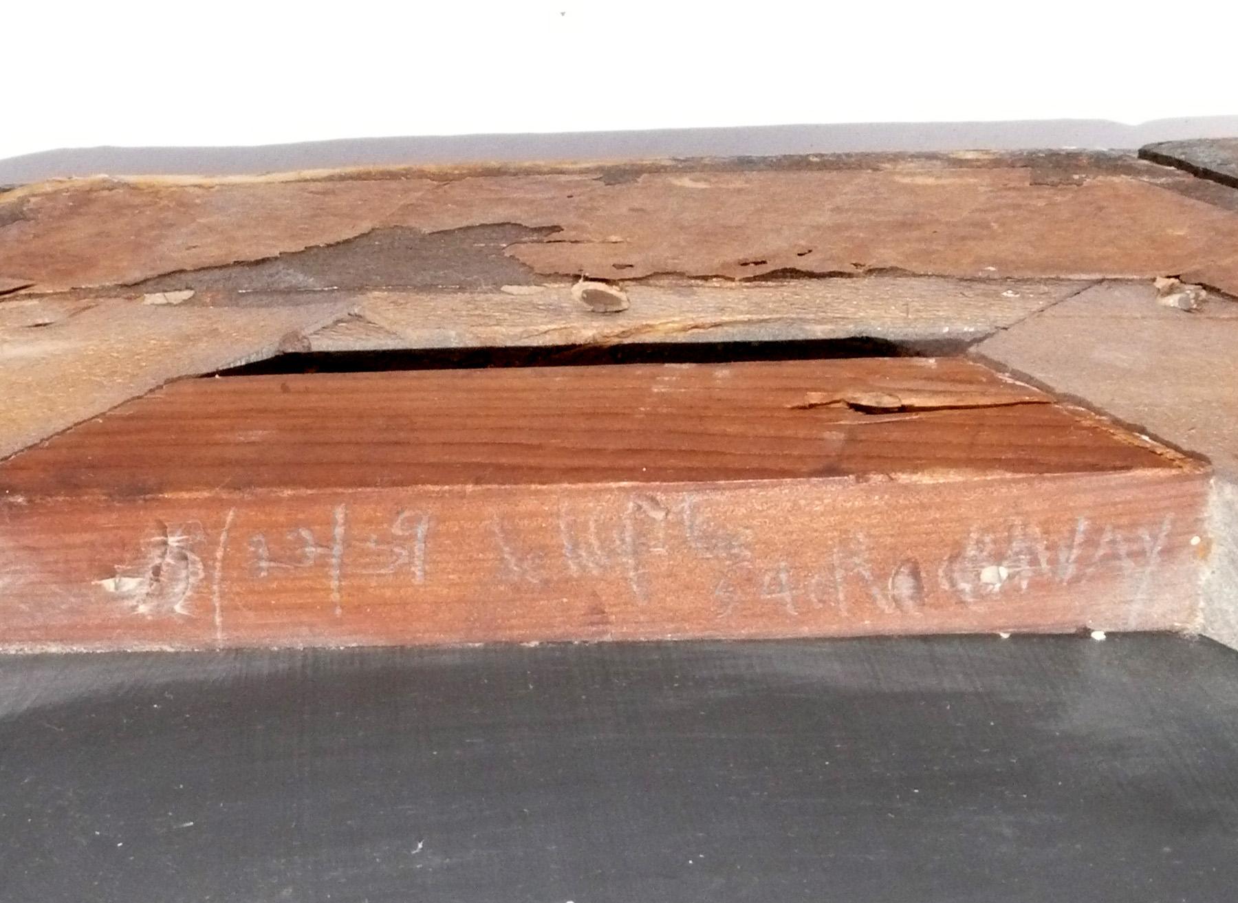 Peint Elegant Art Deco Fan Mirror 26.5