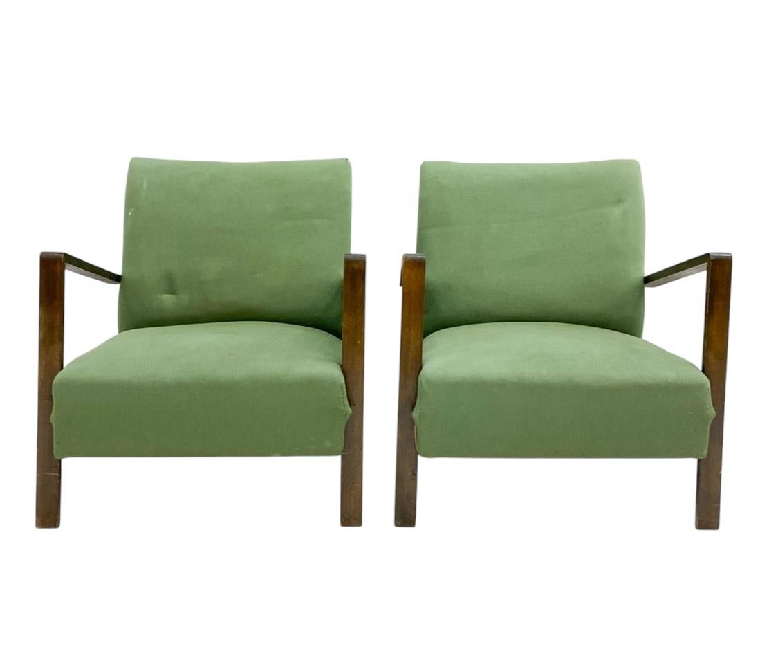 Elegantes sillones de salón modernos Art Déco siglo XX en venta