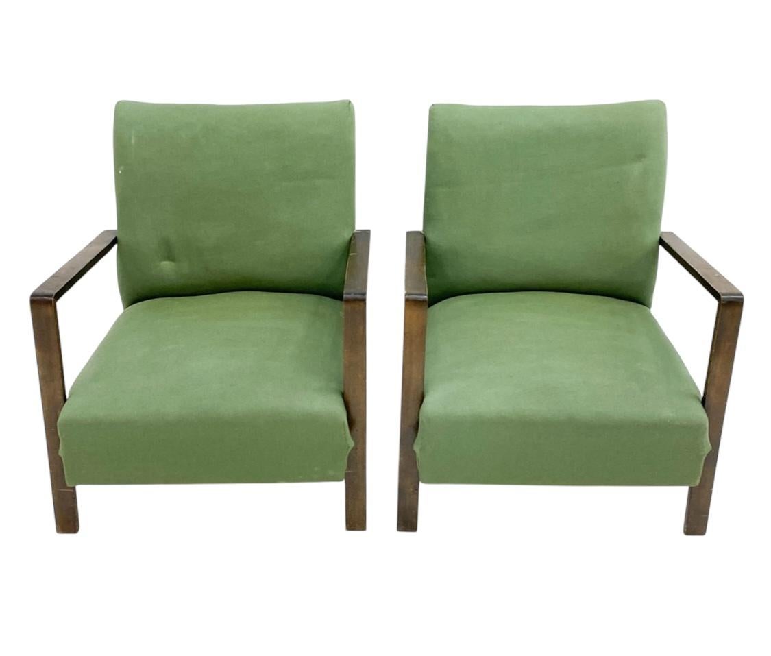 Elegantes sillones de salón modernos Art Déco Madera en venta