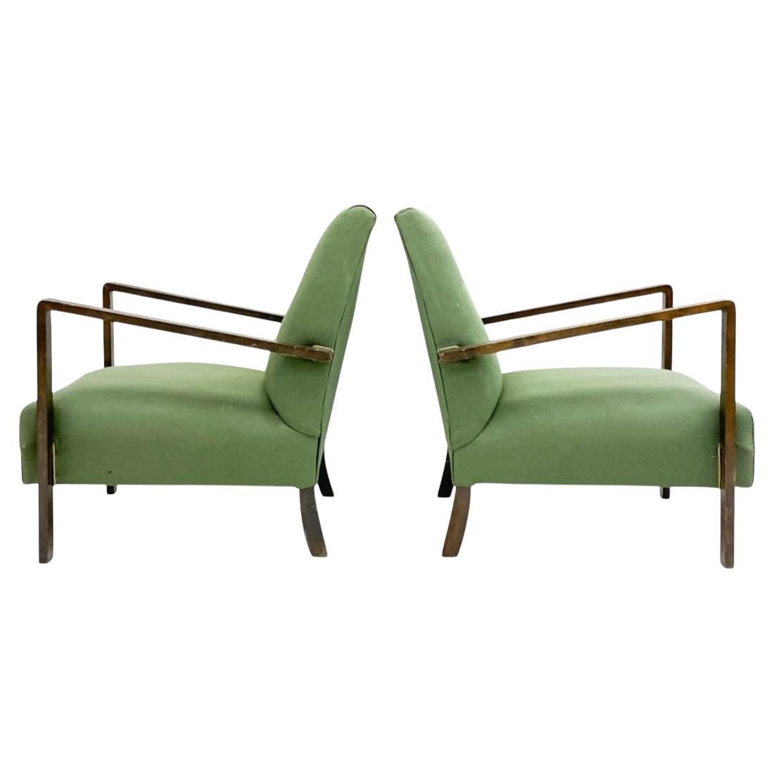 Elegant Art Deco Modern Lounge Armchairs