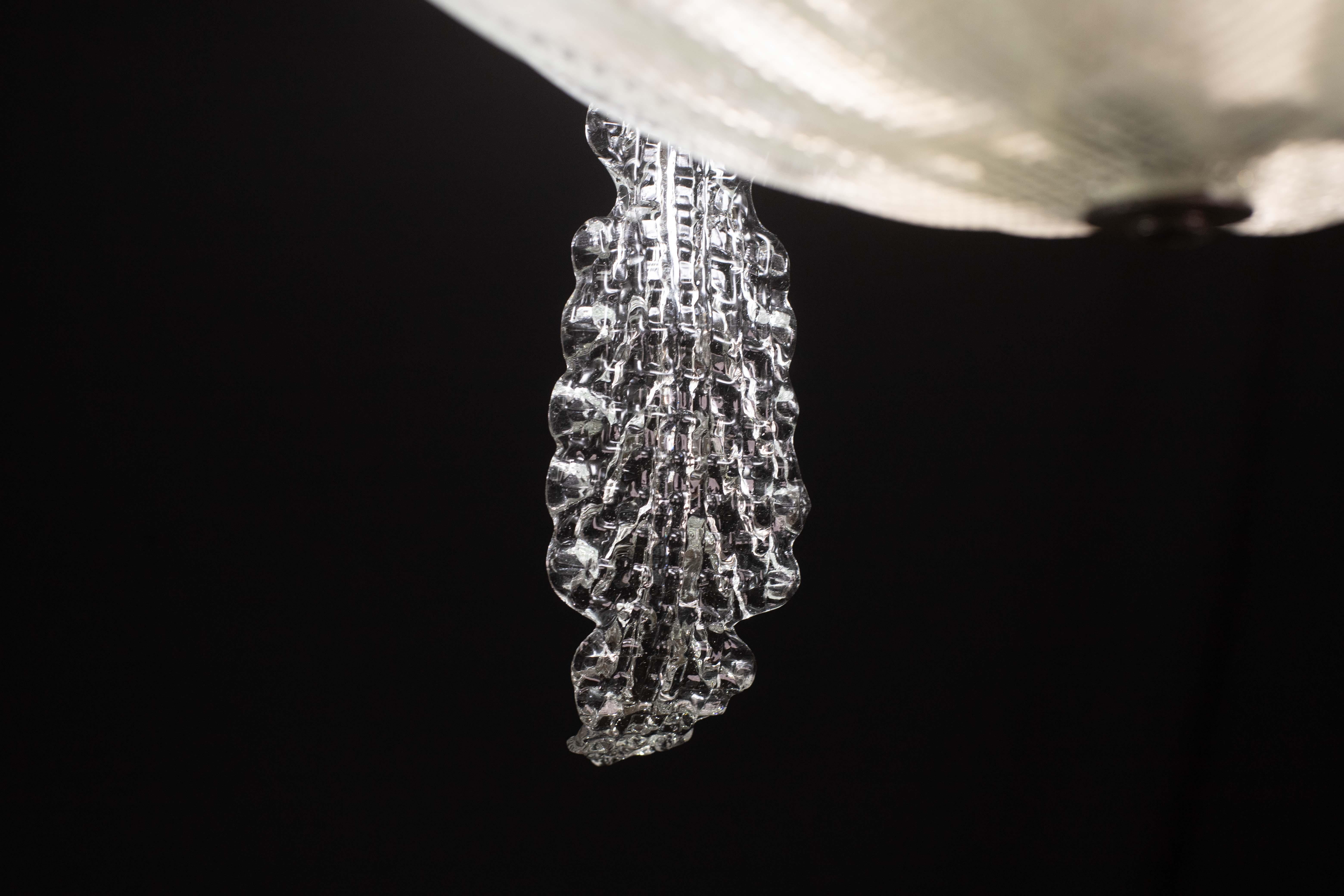 Elegant Art Decò Murano Glass Leaves, 1950s For Sale 5