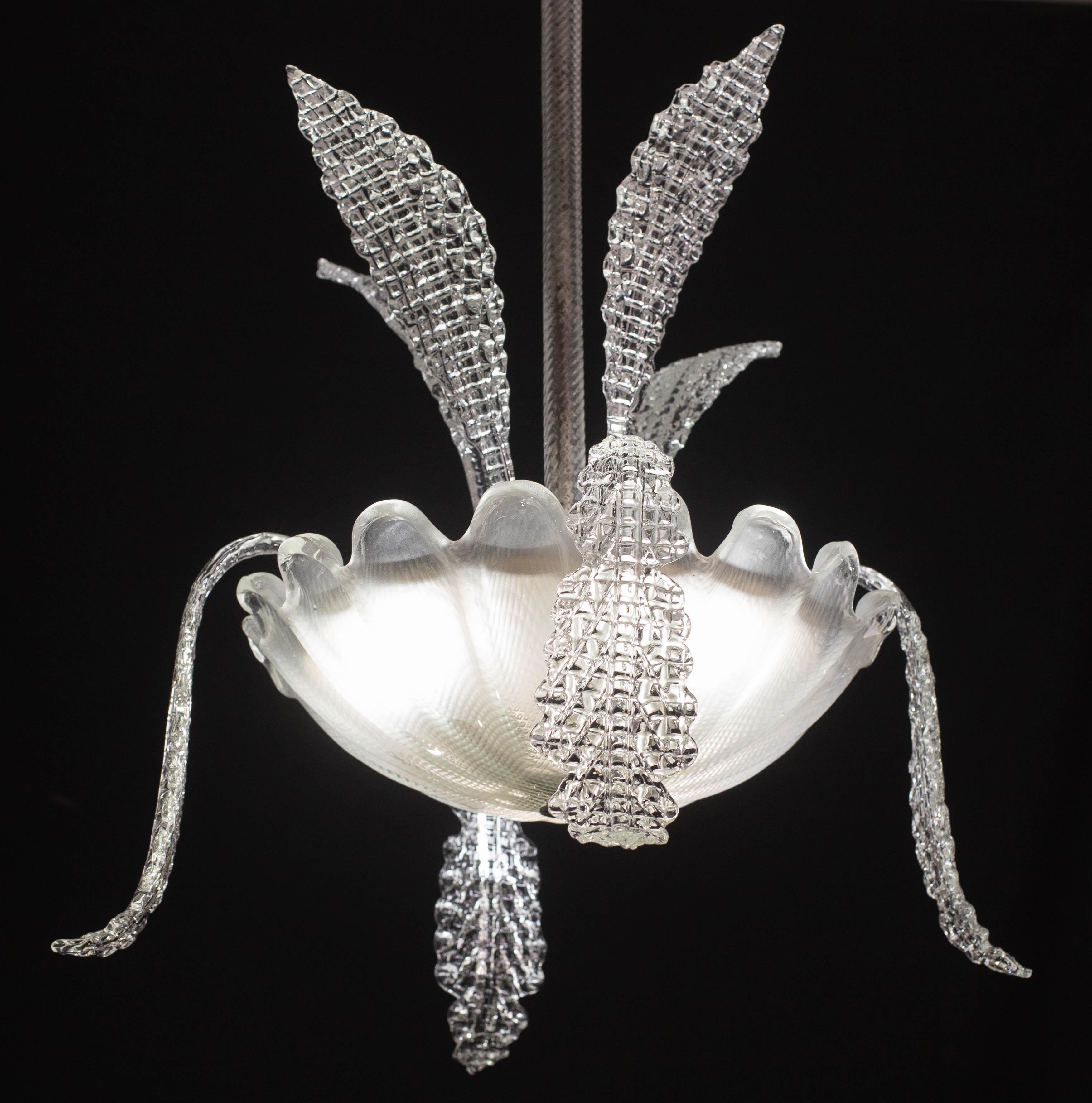 Elegant Art Decò Murano Glass Leaves, 1950s For Sale 4