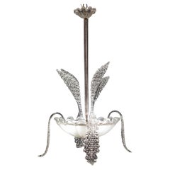 Elegant Art Decò Murano Glass Leaves, 1950s
