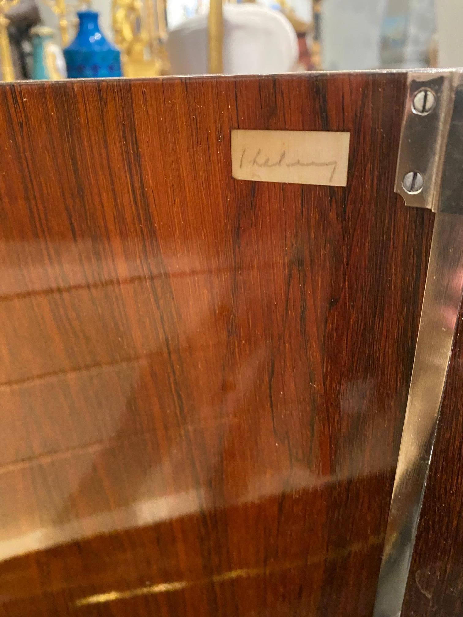Elegant Art Deco Period Inlaid Walnut Buffet by Jules Leleu For Sale 11