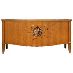 Vintage Elegant Art Deco Period Walnut  Buffet by Jules Leleu