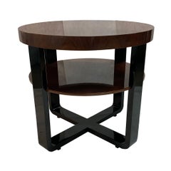 Elegant Art Deco Round Side Table or Gueridon