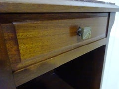 Elegant Art Deco Side Cabinet with Solid Marble Top
