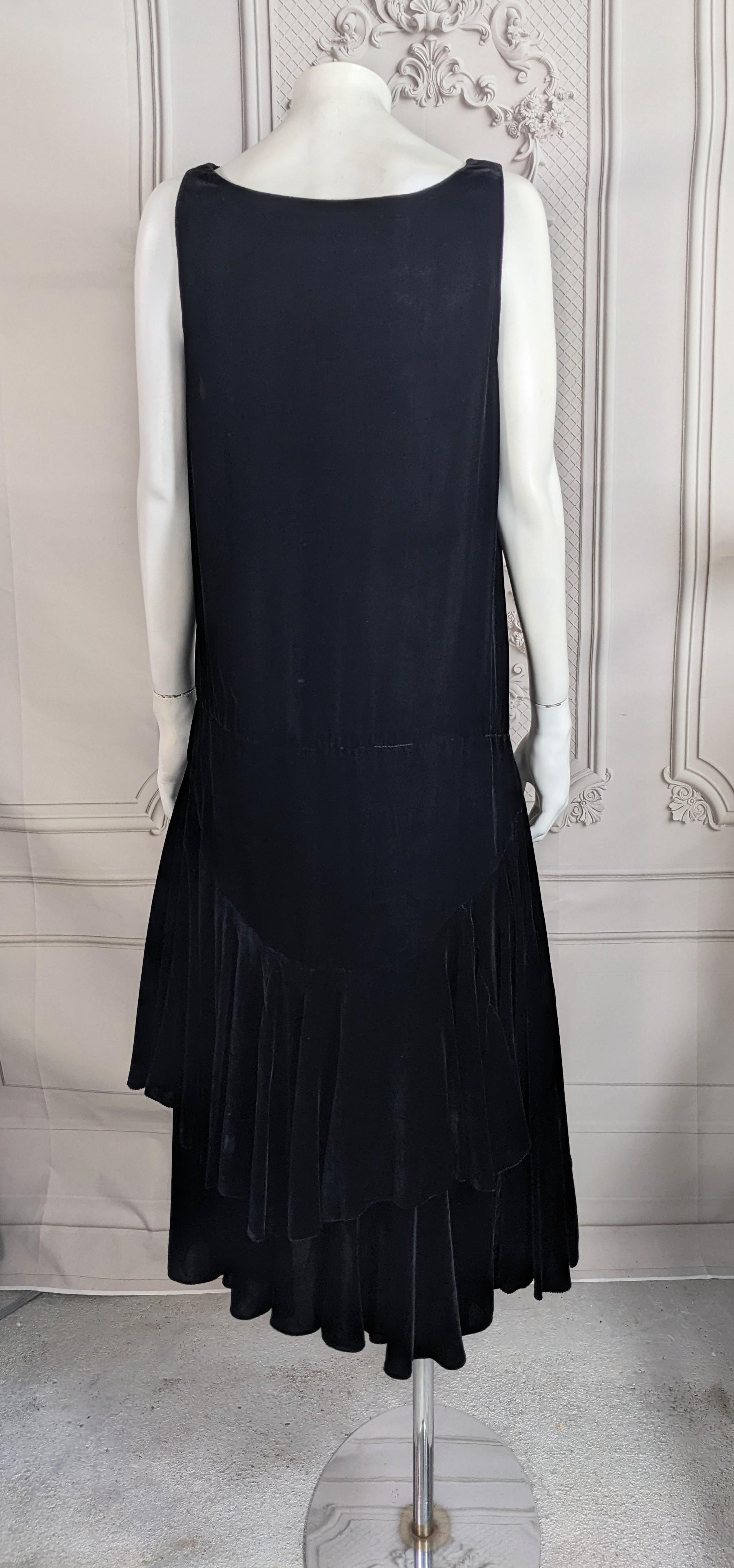 da uomo o donna Elegante abito da ballo in velluto di seta Art Deco in vendita