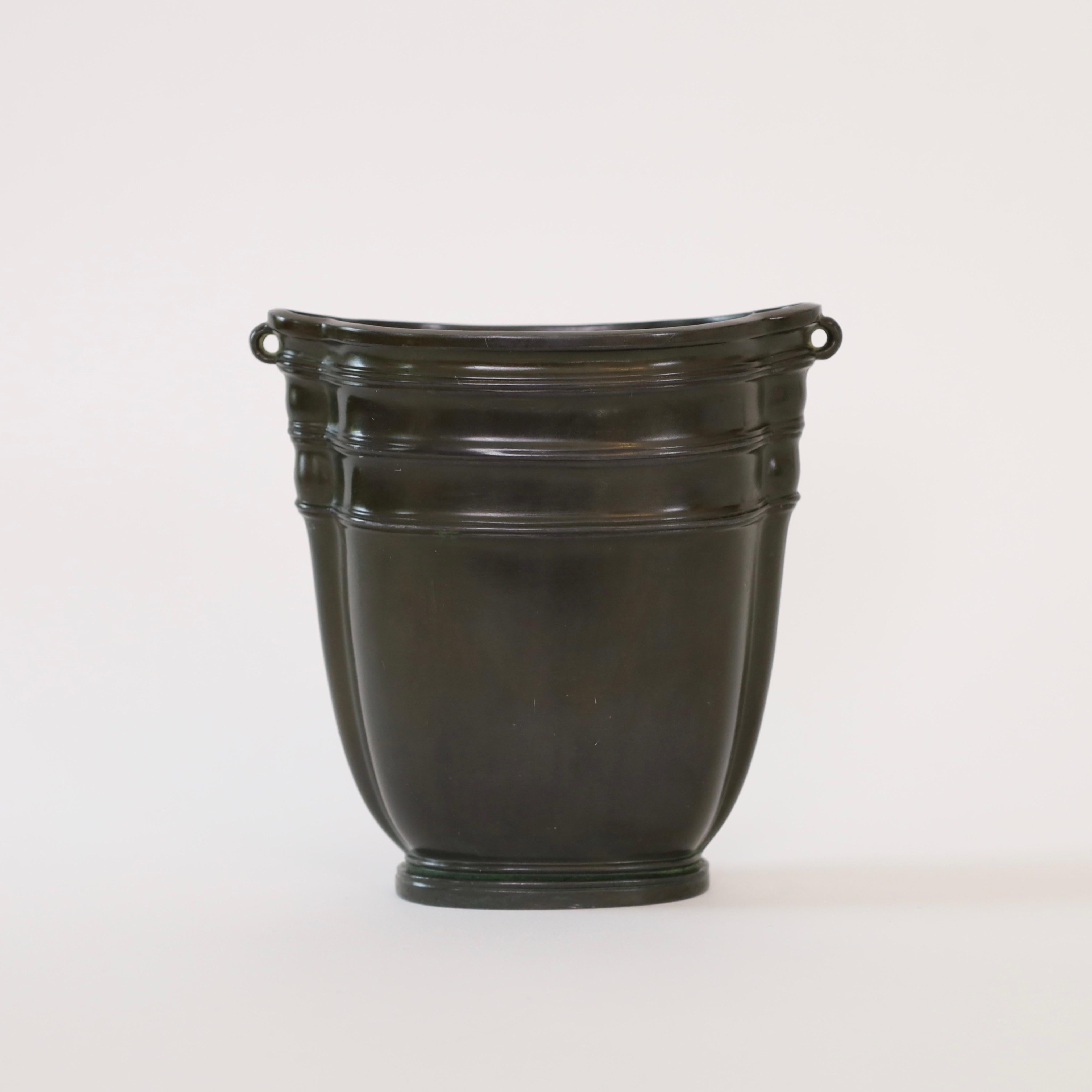 Elegante vaso art déco di Just Andersen, anni '40, Danimarca In condizioni ottime in vendita a Værløse, DK