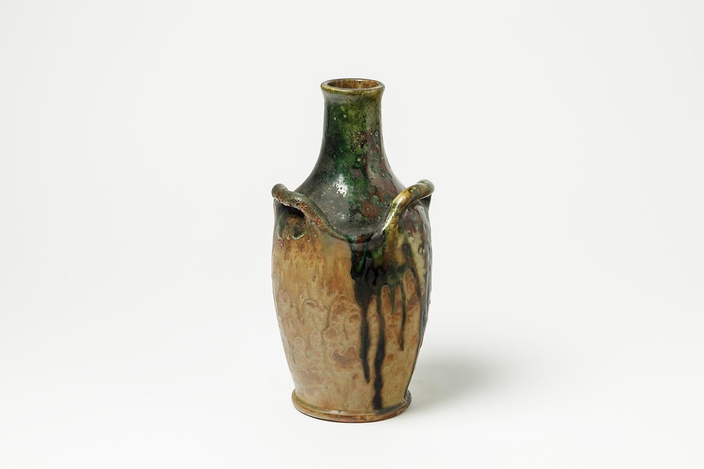 Marlotte Céramique française 

Vase Elegant avec de belles couleurs de glaçure.

Forme typique des années 1900.

Excellent état d'origine

Dans le style de Pierre Adrien Dalpayrat.

Dimensions : 32 x 15 cm : 32 x 15 cm.