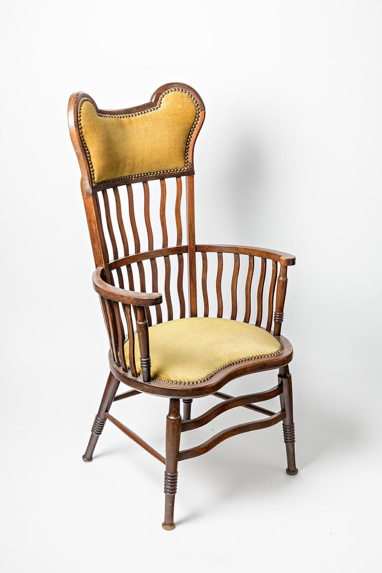Arts and Crafts Elegant Arts & Crafts 1900 Armchair or Chair Mid-20th Century Design Thonet For Sale