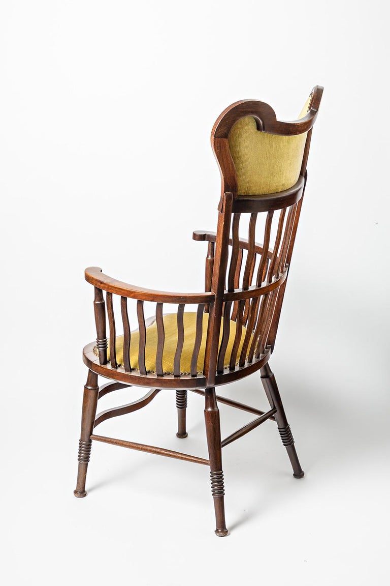 Wood Elegant Arts & Crafts 1900 Armchair or Chair Mid-20th Century Design Thonet For Sale