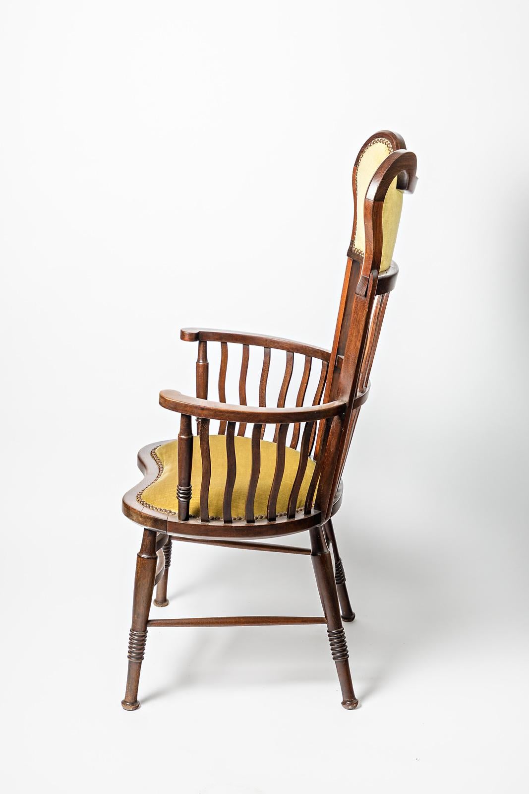 Elegante sillón o silla Arts & Crafts 1900 Diseño de mediados del siglo XX Thonet en venta 1