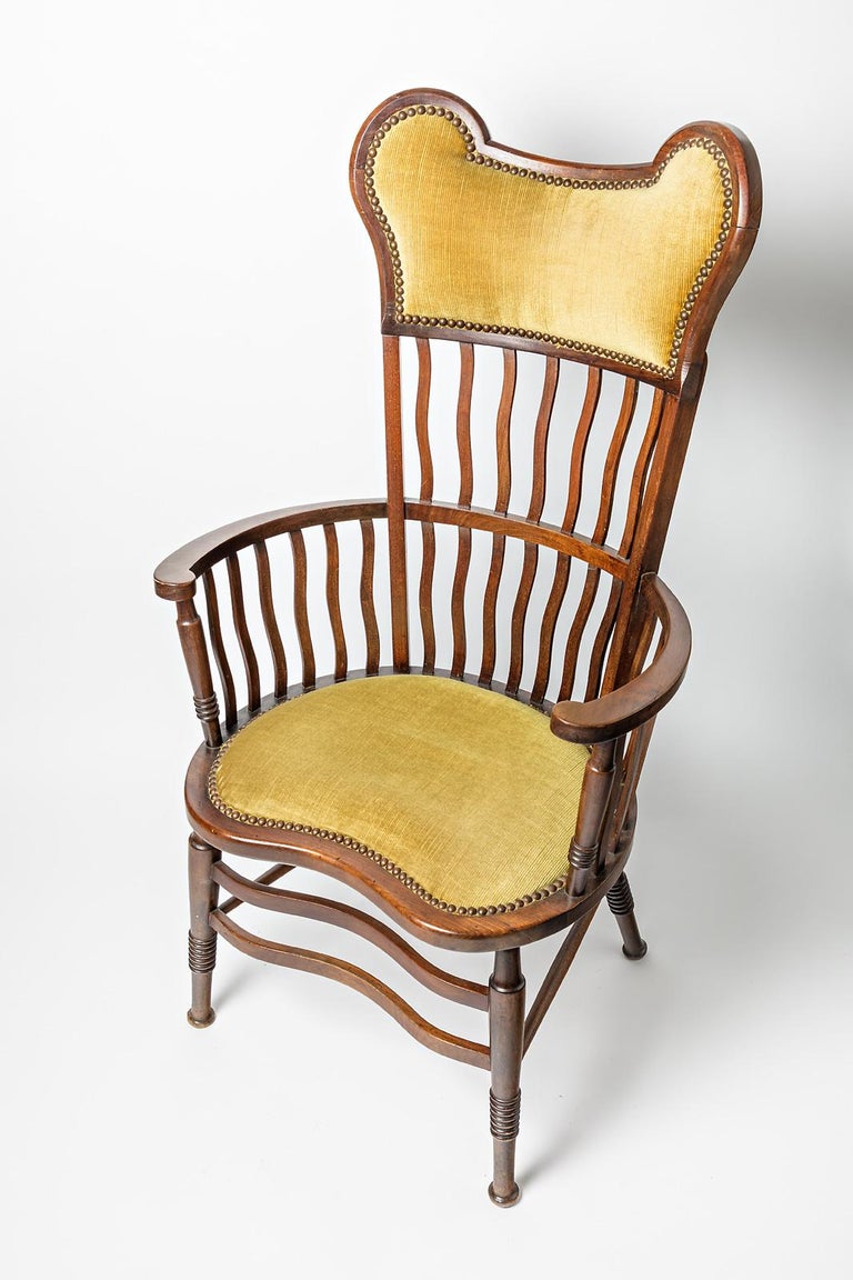 Elegant Arts & Crafts 1900 Armchair or Chair Mid-20th Century Design Thonet For Sale 2