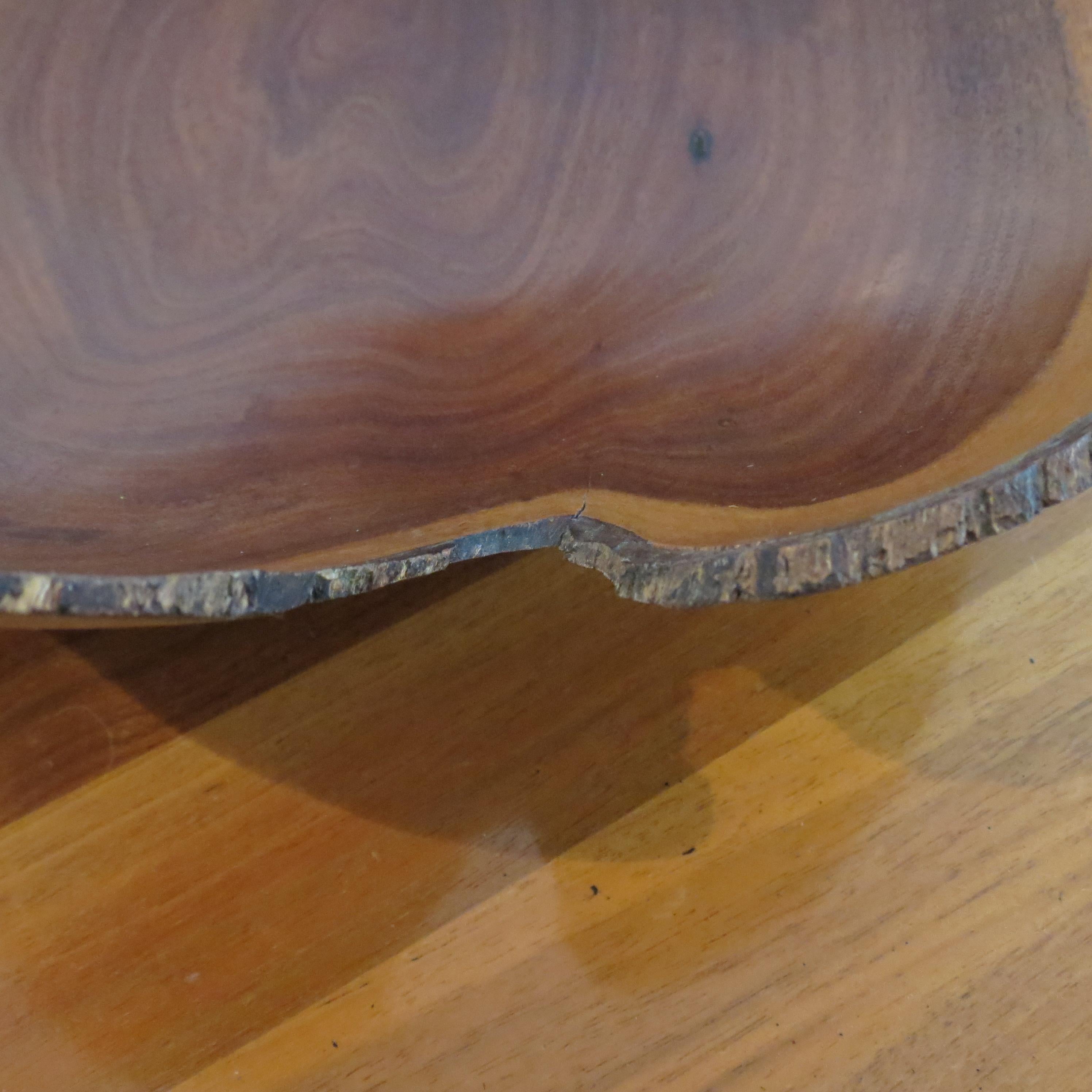 Elegant Australian Hand Turned Acacia Wooden Bowl For Sale 5