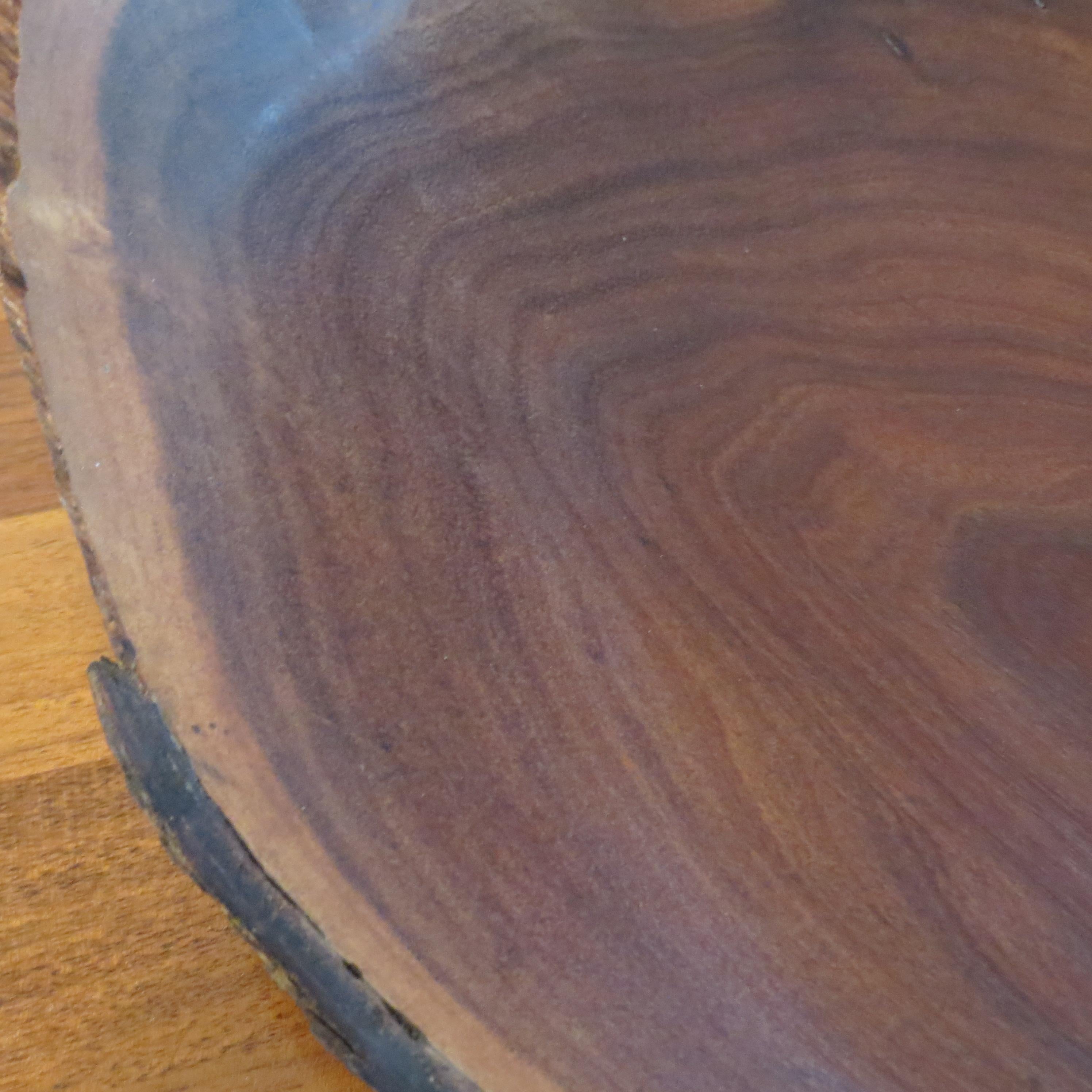 Elegant Australian Hand Turned Acacia Wooden Bowl For Sale 7