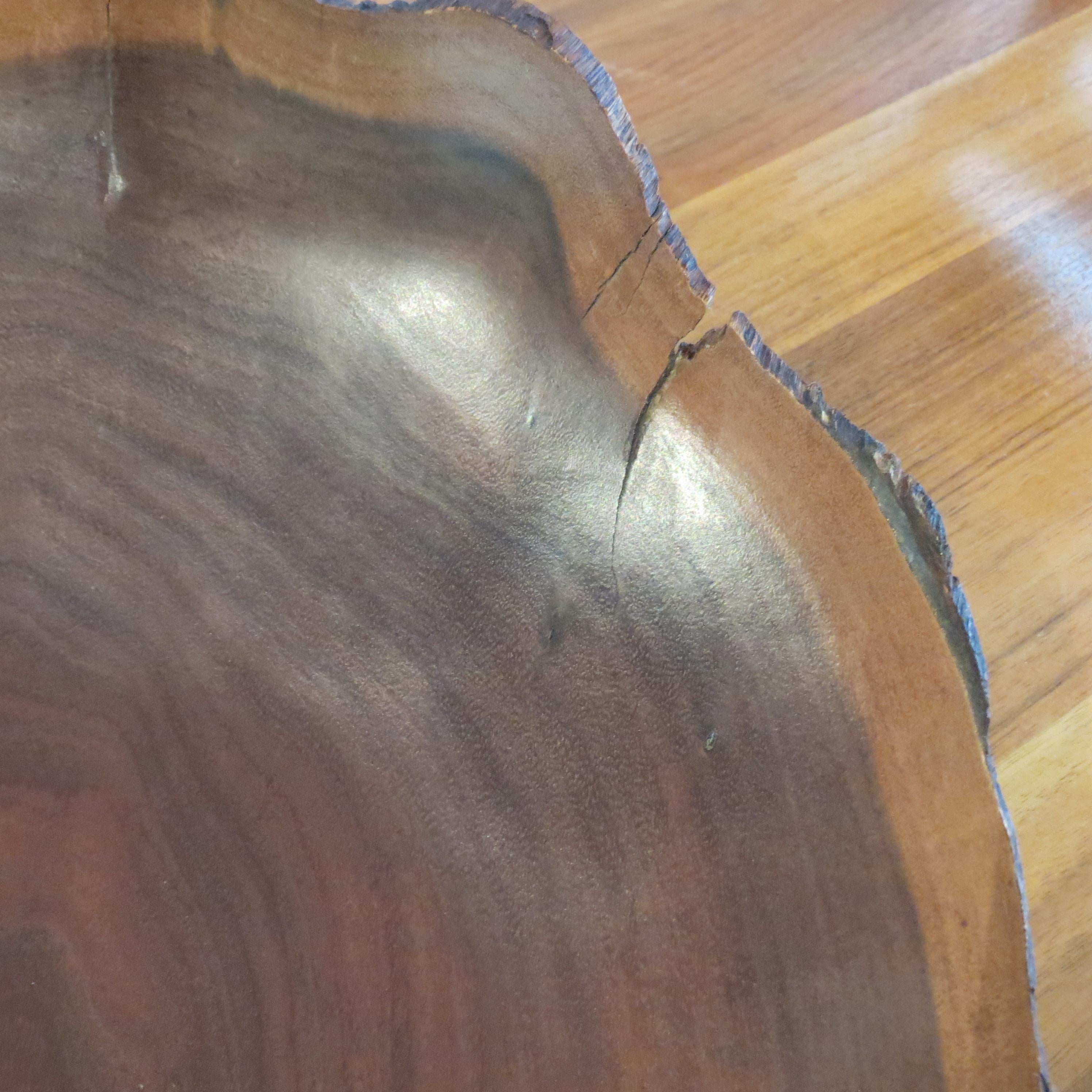 Elegant Australian Hand Turned Acacia Wooden Bowl For Sale 4