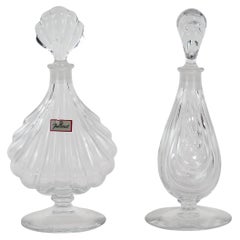 Elegant Baccarat Crystal Pair Perfume Bottles
