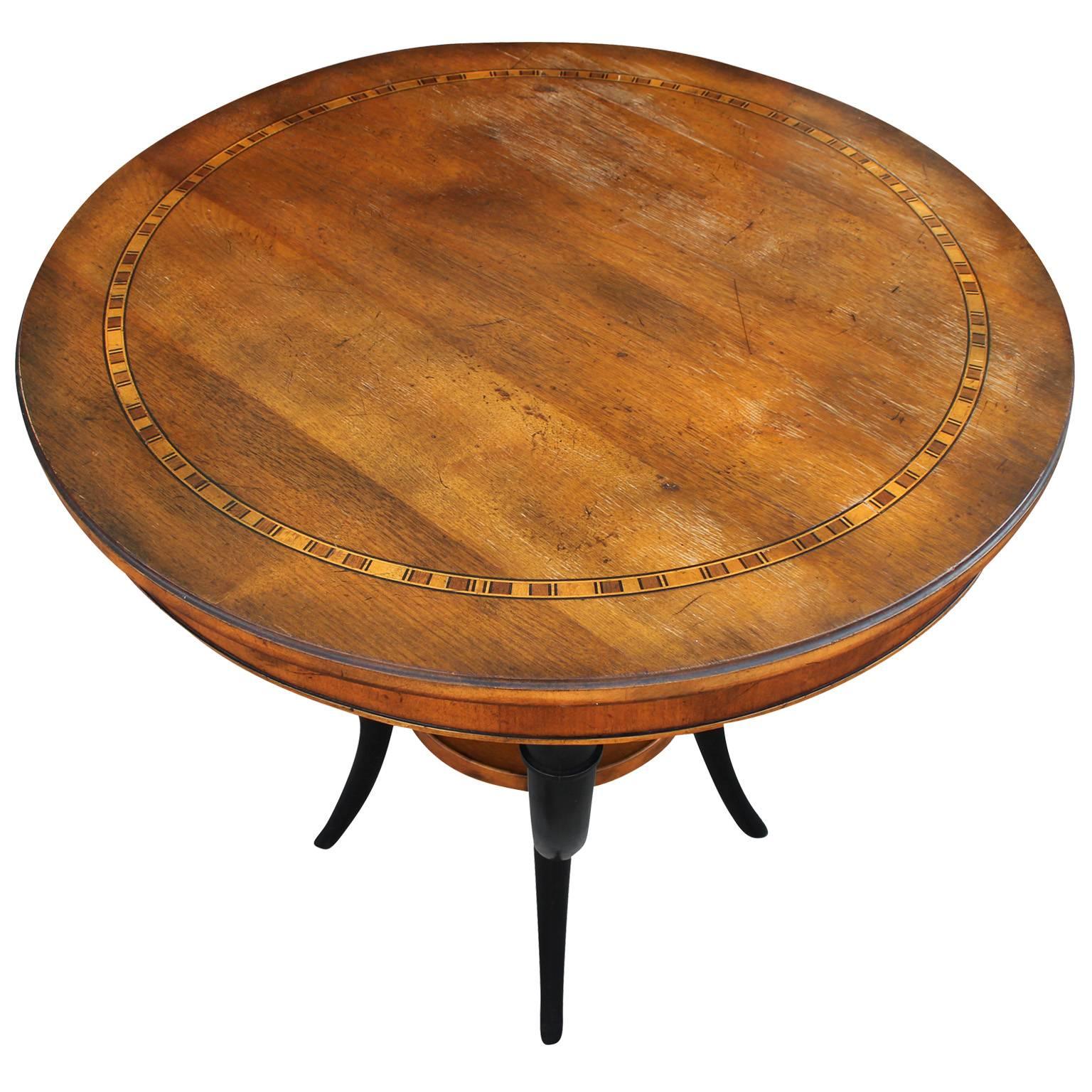 American Elegant Baker Two-Tone Gueridon or Occasional Table