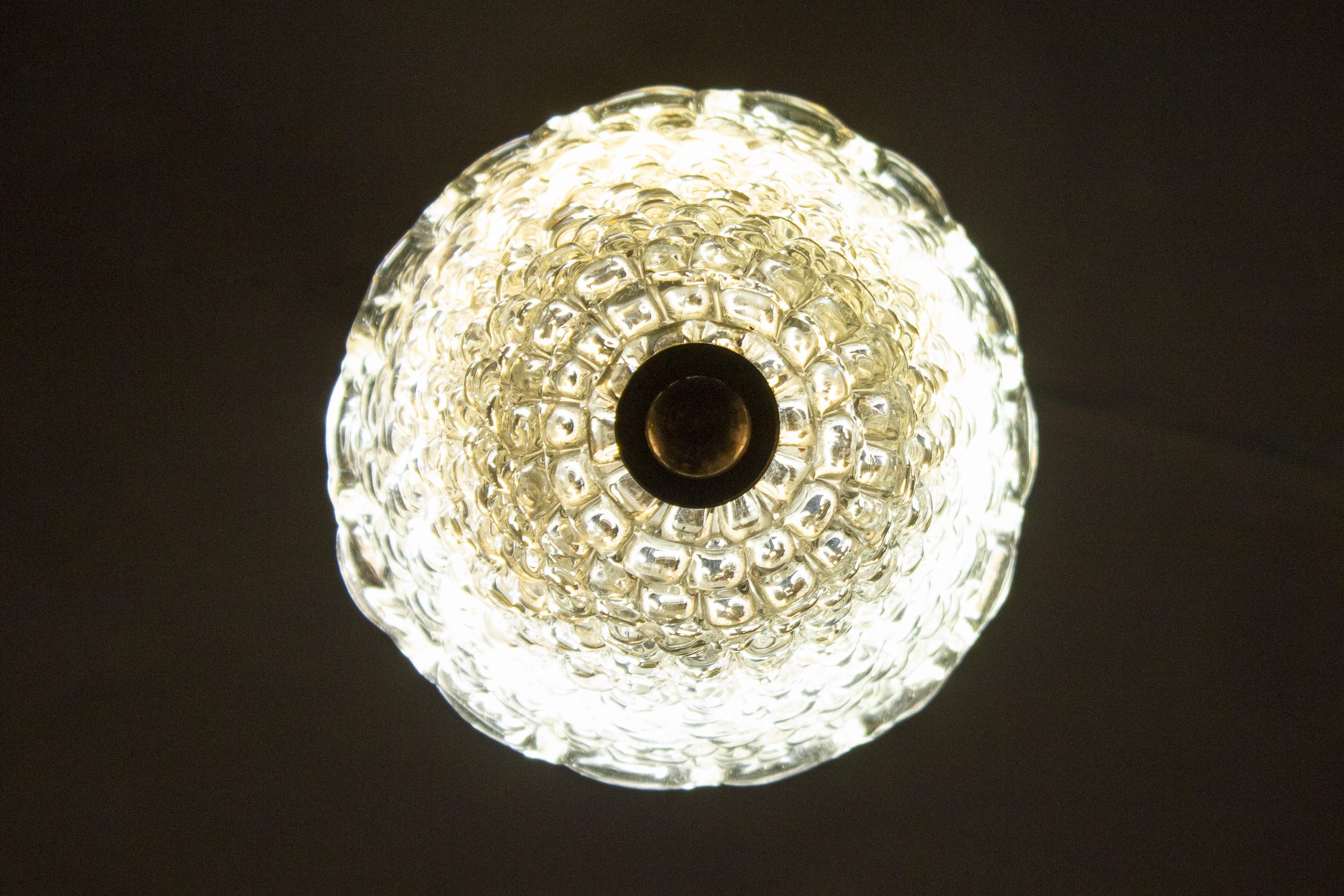 Elegant Barovier Hand Blown Glass Pendant Lantern, 1930s 4