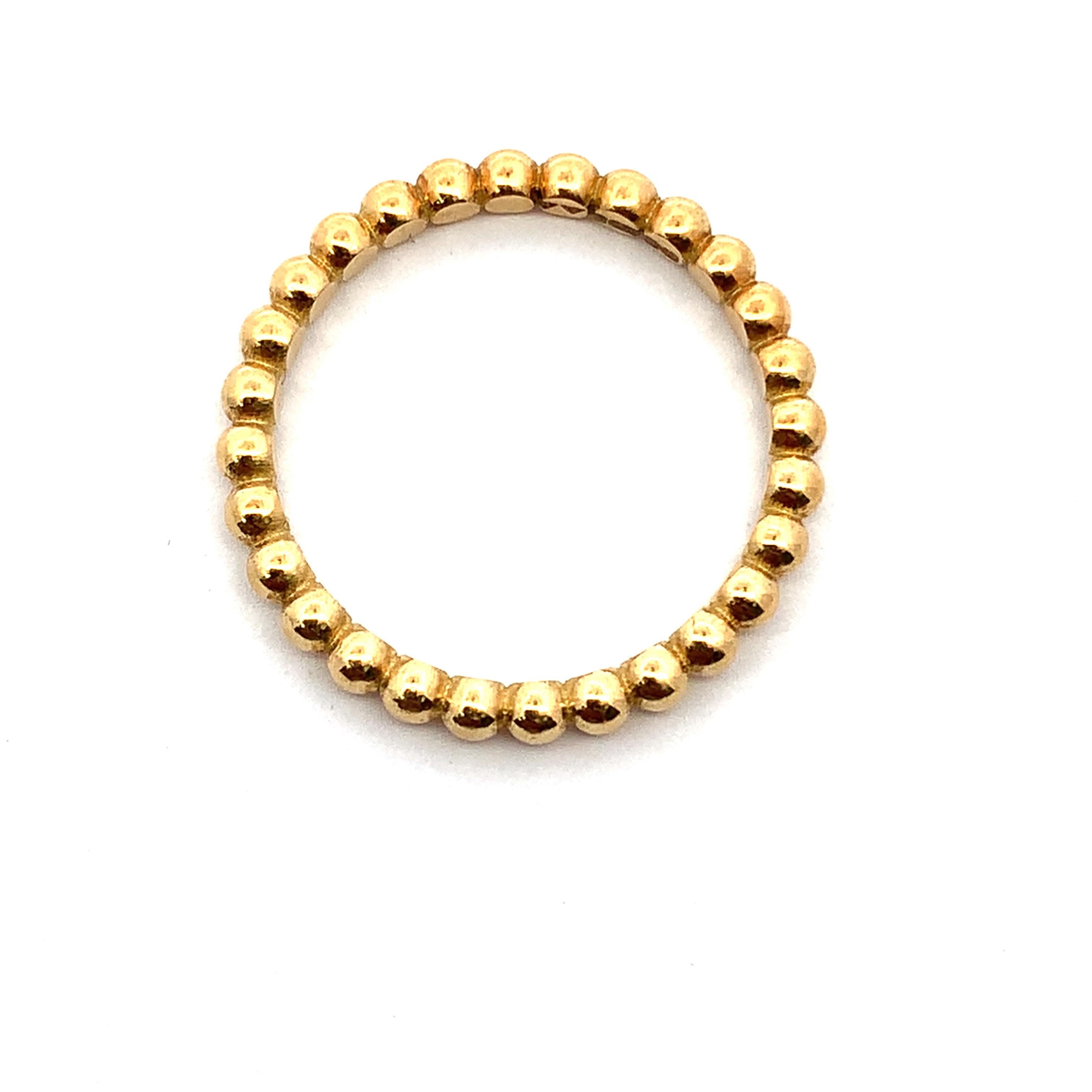 Eleganter Ehering Ban aus 18k Gelbgold mit Perlen im Zustand „Neu“ im Angebot in London, GB