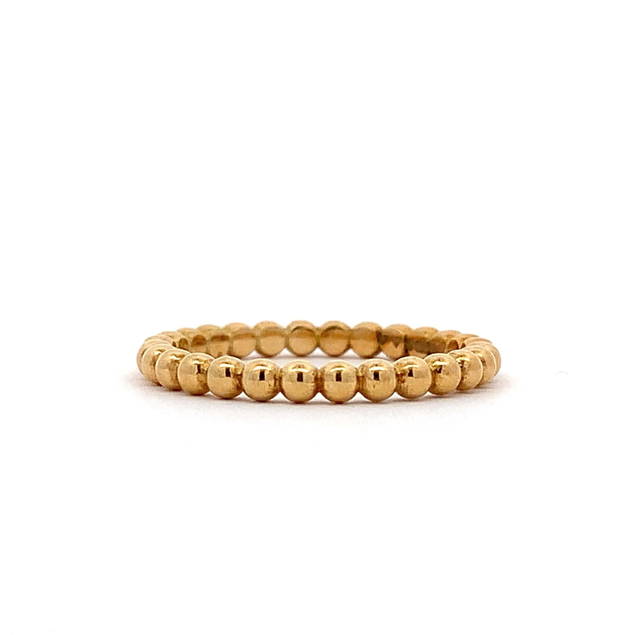 Eleganter Ehering Ban aus 18k Gelbgold mit Perlen für Damen oder Herren im Angebot