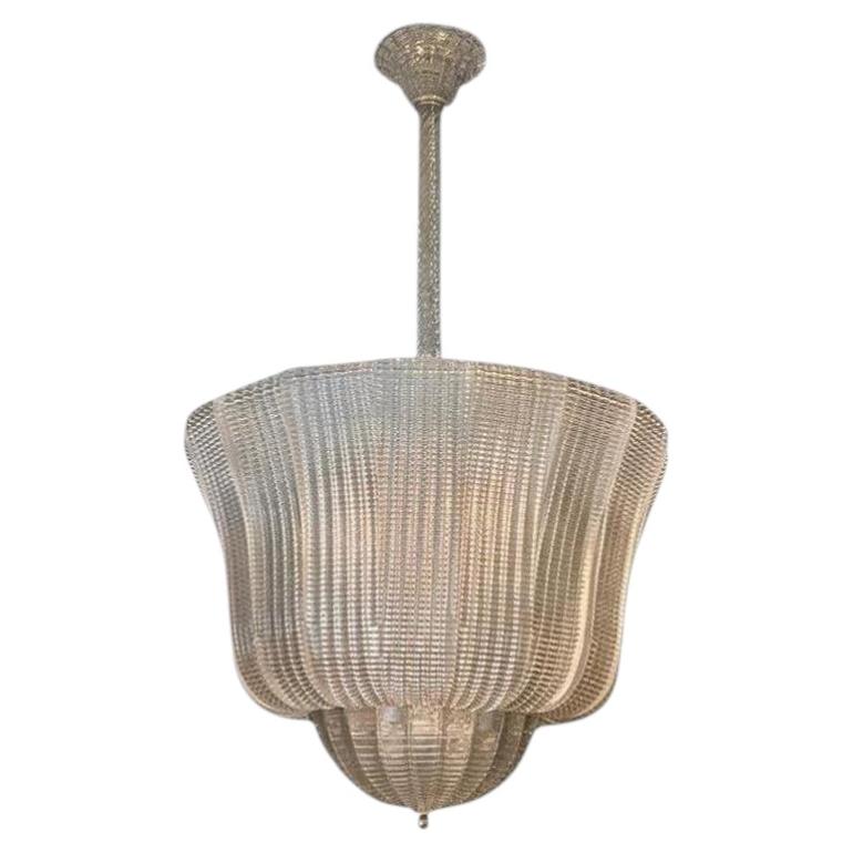 Elegant Beaded Glass Lantern